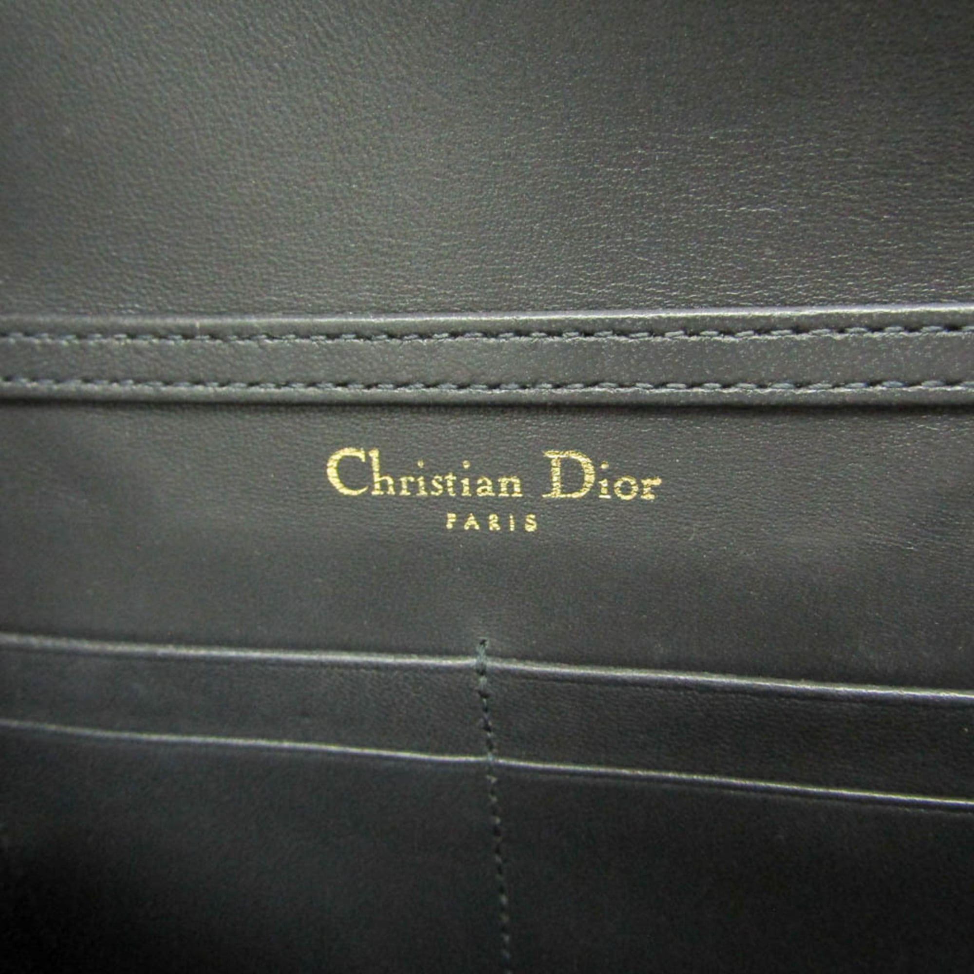 Dior Christian Dior Diorama Women's Patent Leather Chain/Shoulder Wallet Pearl White Size ONE SIZE - 15 Thumbnail