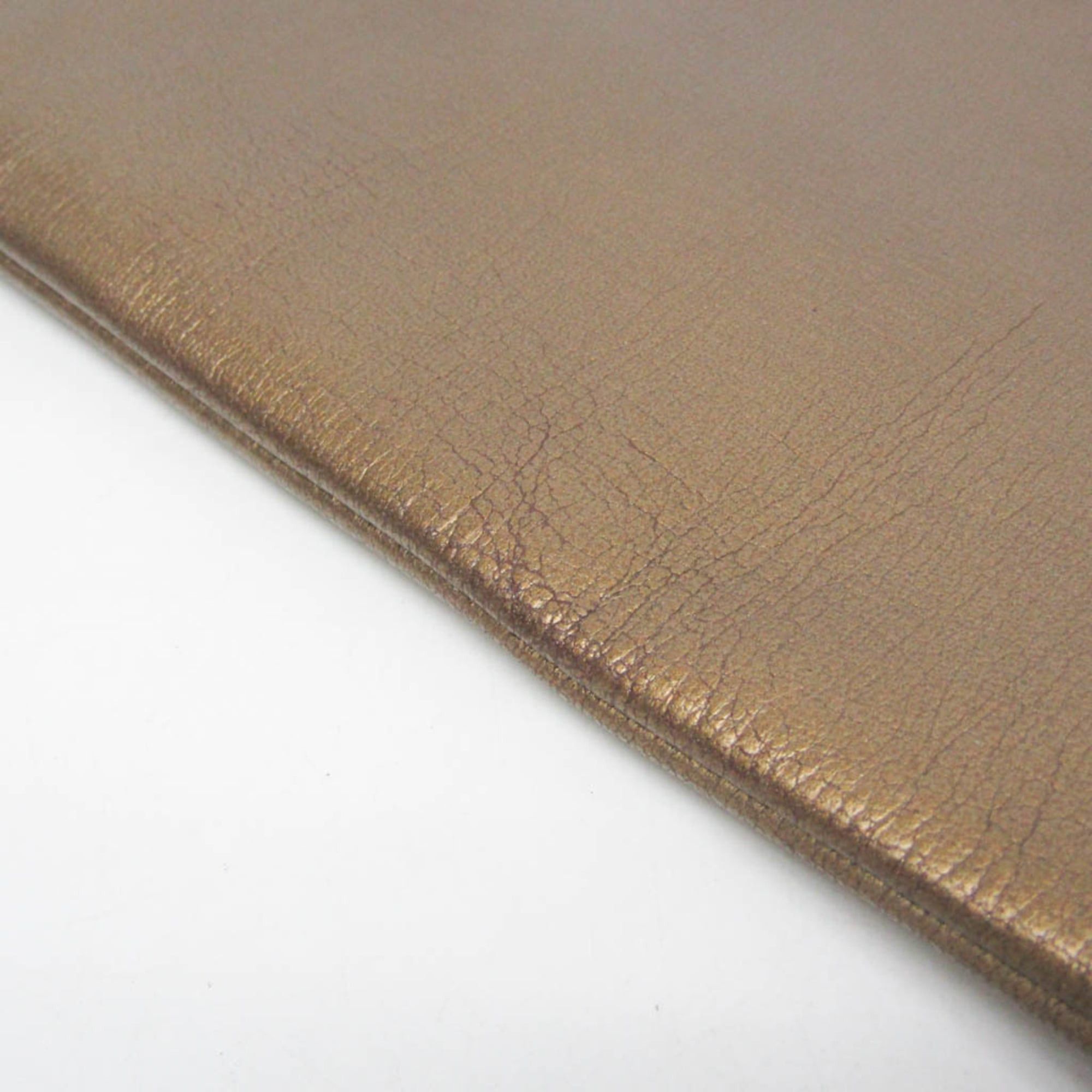 Bvlgari Bvlgari Collezione Women's Leather Tote Bag Gold Brown Size ONE SIZE - 7 Thumbnail