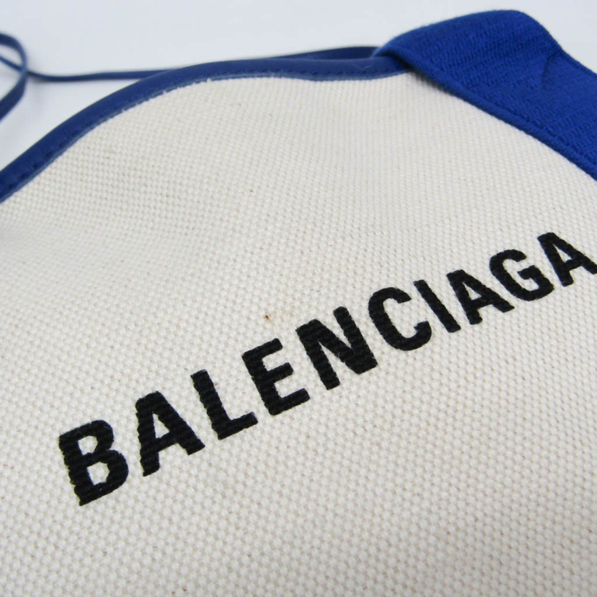 Balenciaga Balenciaga Navy Cabas XS 390346 Women's Canvas,Leather Handbag,Shoulder Bag Blue,Off-white Size ONE SIZE - 7 Thumbnail