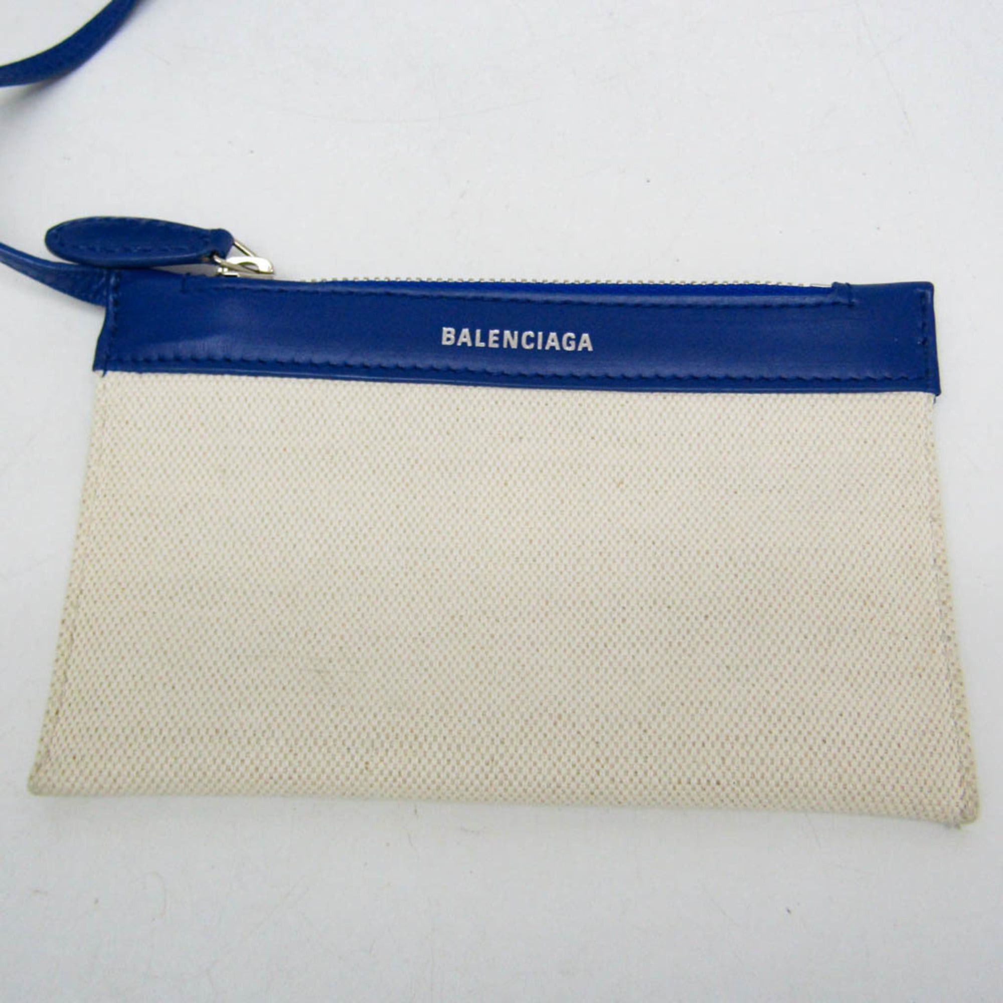 Balenciaga Balenciaga Navy Cabas XS 390346 Women's Canvas,Leather Handbag,Shoulder Bag Blue,Off-white Size ONE SIZE - 14 Thumbnail