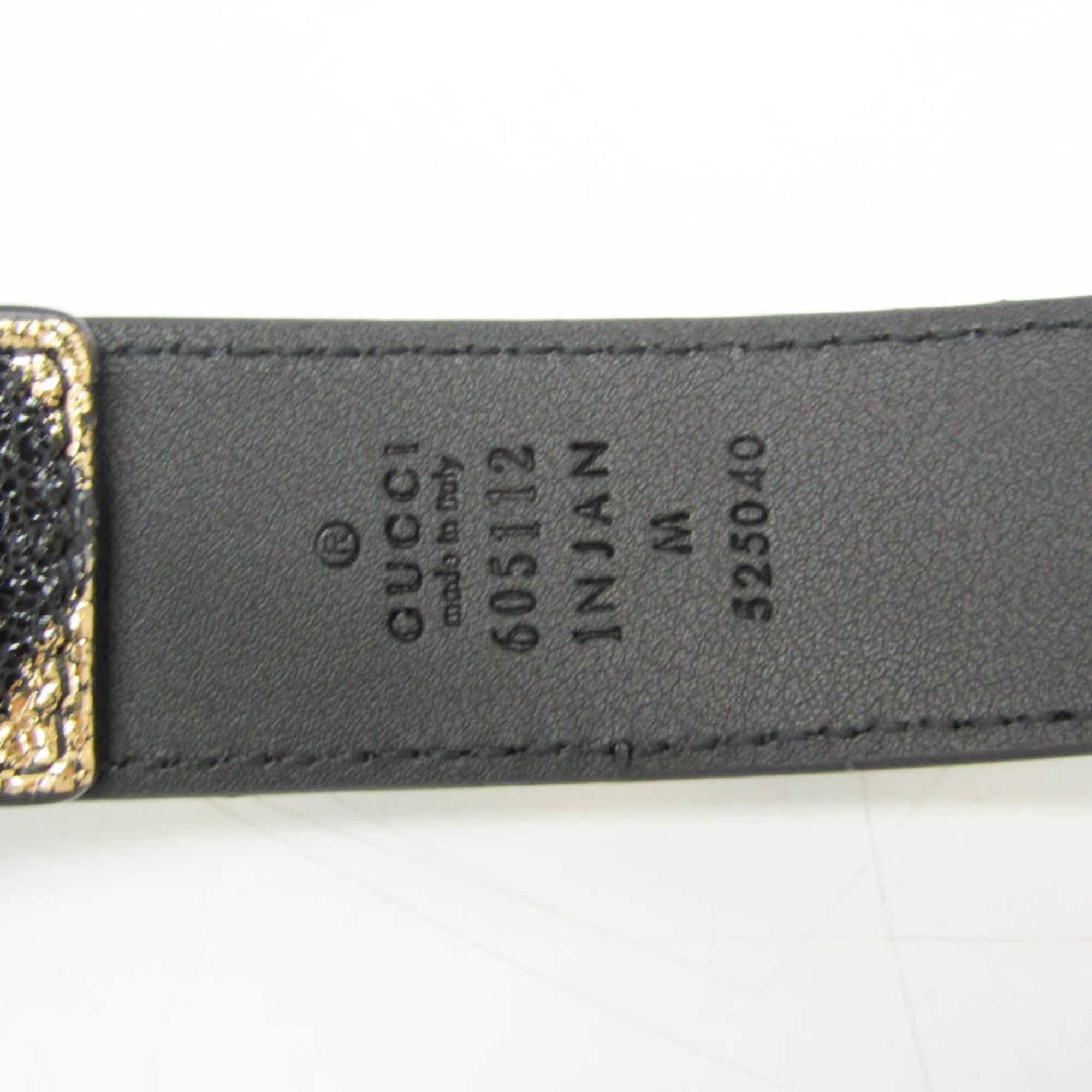 Gucci Gucci Children 605112 Girls,Boys Leather Fanny Pack Gold,Black Size ONE SIZE - 11 Thumbnail
