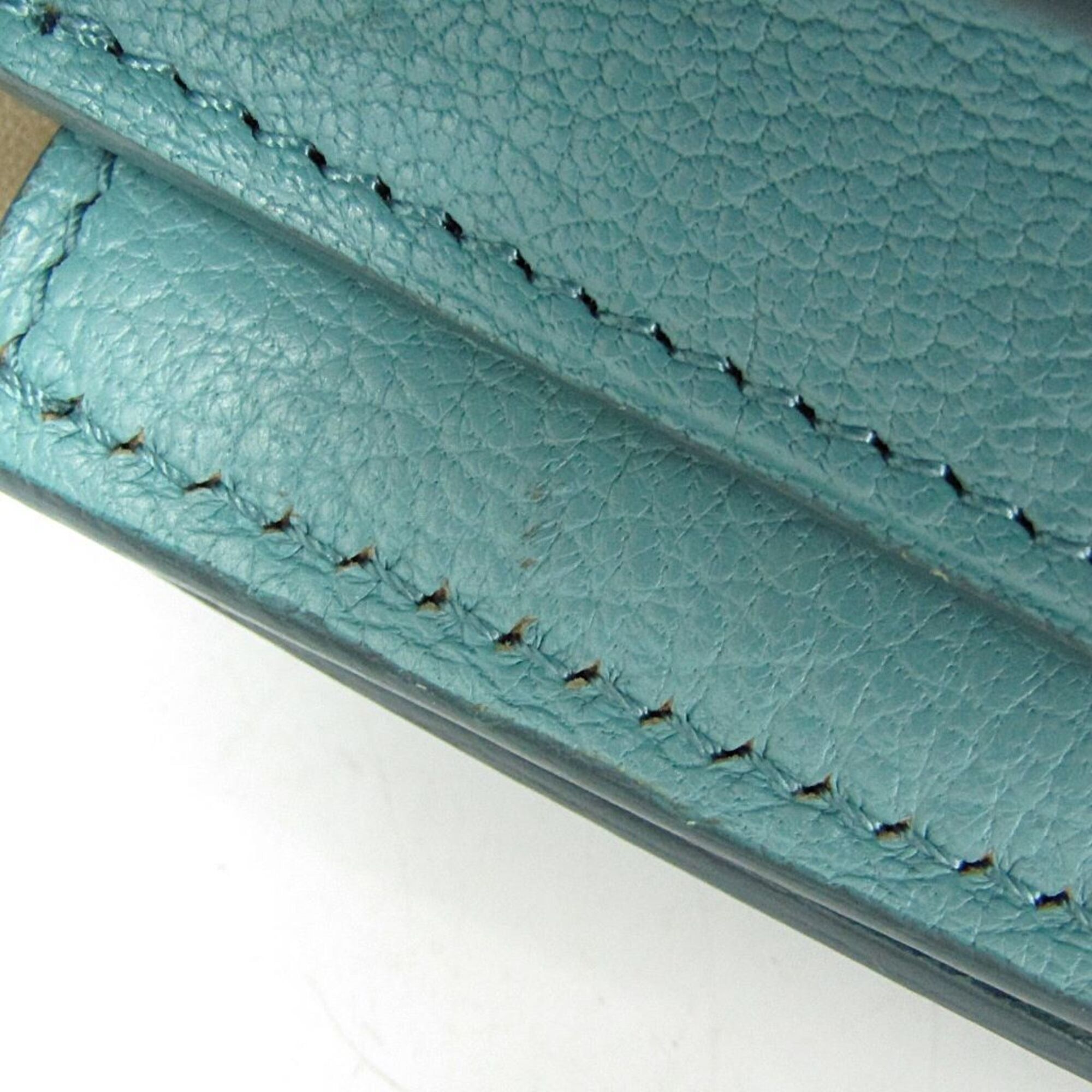 Celine Celine Classic Box Medium 164173DLS Women's Leather Shoulder Bag Light Blue Size ONE SIZE - 7 Thumbnail