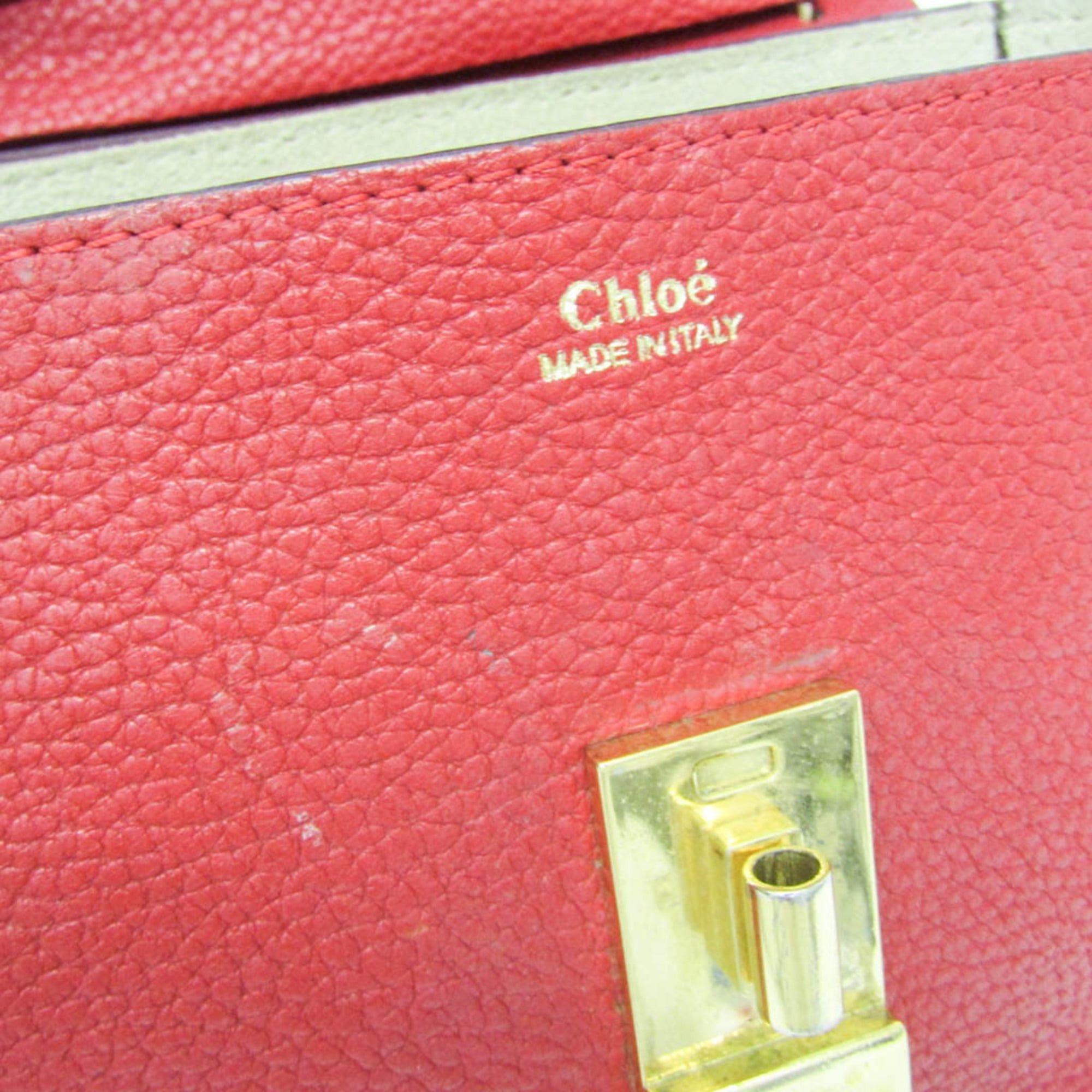Chloe Chloé Drew Women's Leather Shoulder Bag Red Color Size ONE SIZE - 15 Thumbnail