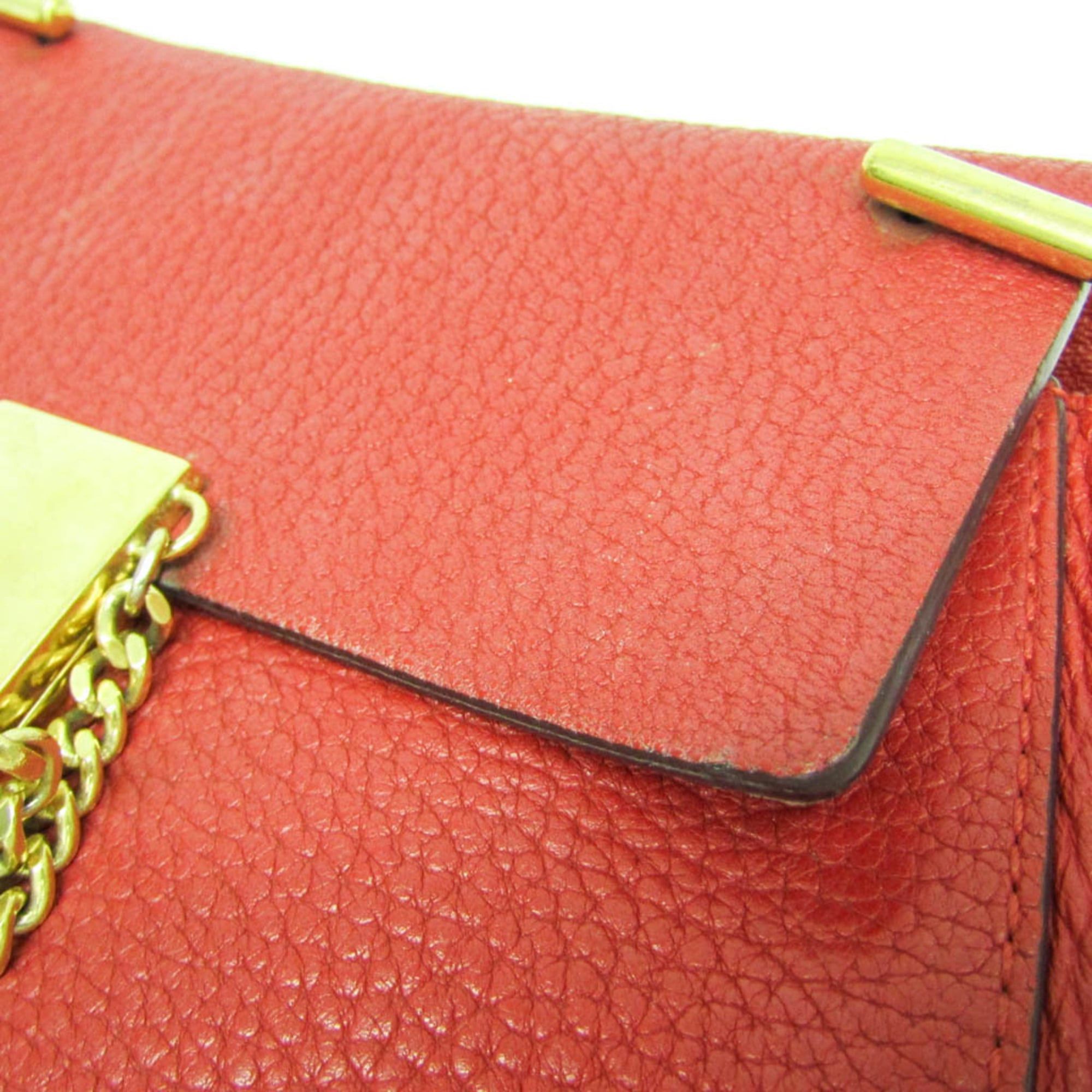 Chloe Chloé Drew Women's Leather Shoulder Bag Red Color Size ONE SIZE - 6 Thumbnail