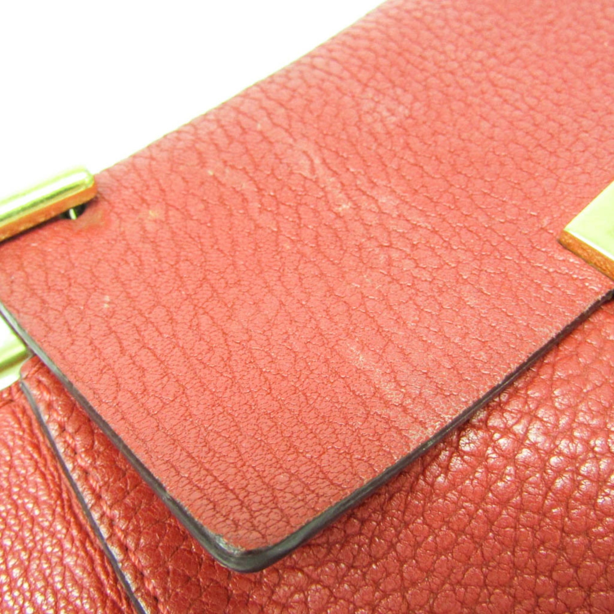Chloe Chloé Drew Women's Leather Shoulder Bag Red Color Size ONE SIZE - 7 Thumbnail