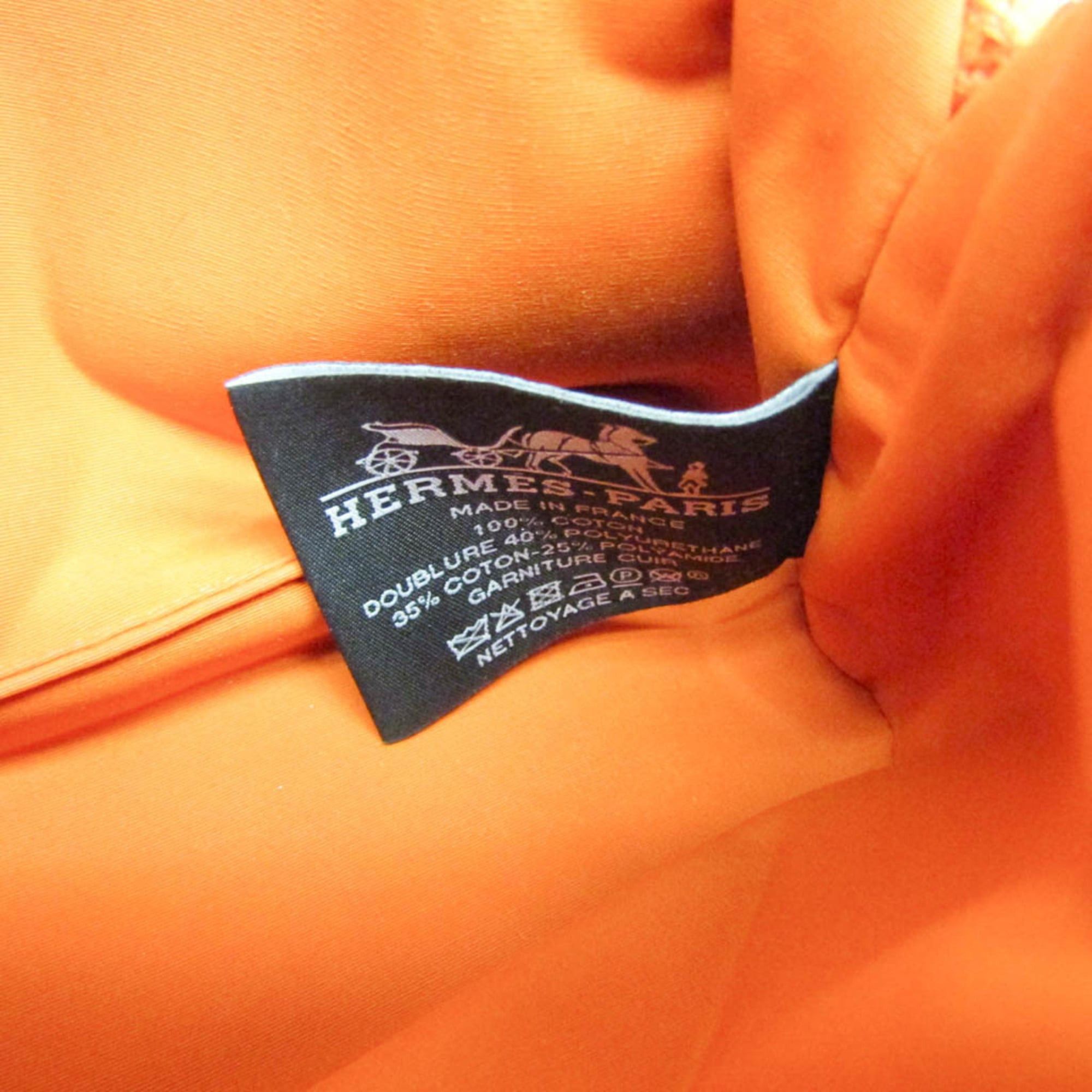 Hermes Hermes Bolide Mini 20 Men,Women Cotton Pouch Orange Size ONE SIZE - 11 Thumbnail