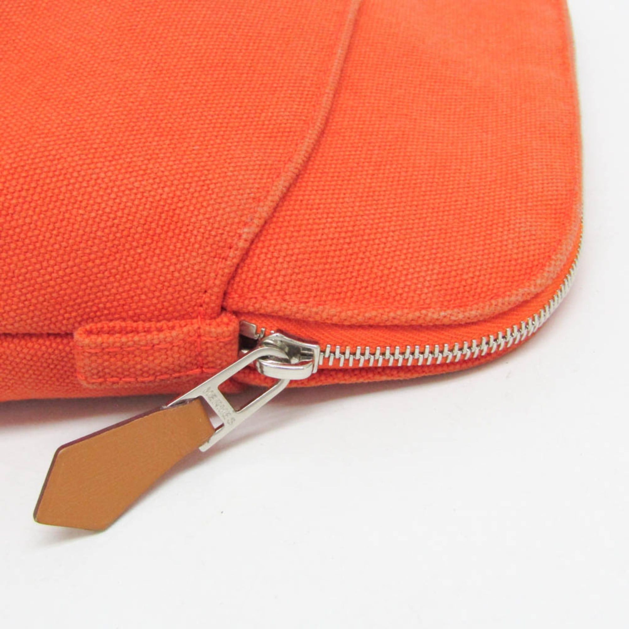 Hermes Hermes Bolide Mini 20 Men,Women Cotton Pouch Orange Size ONE SIZE - 6 Thumbnail