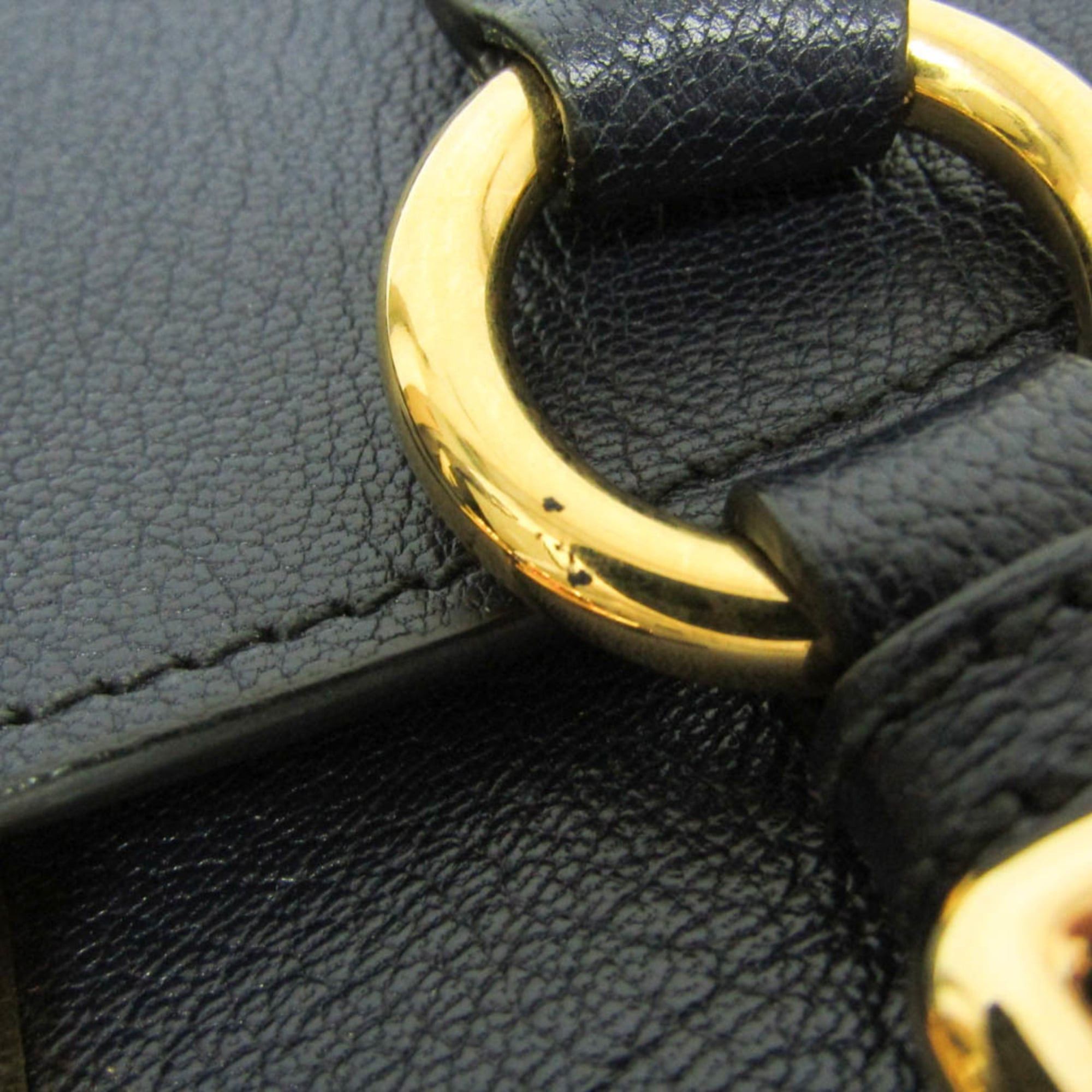 Miu Miu Miu Miu MADRAS Women's Leather Handbag,Shoulder Bag Navy Size ONE SIZE - 8 Thumbnail