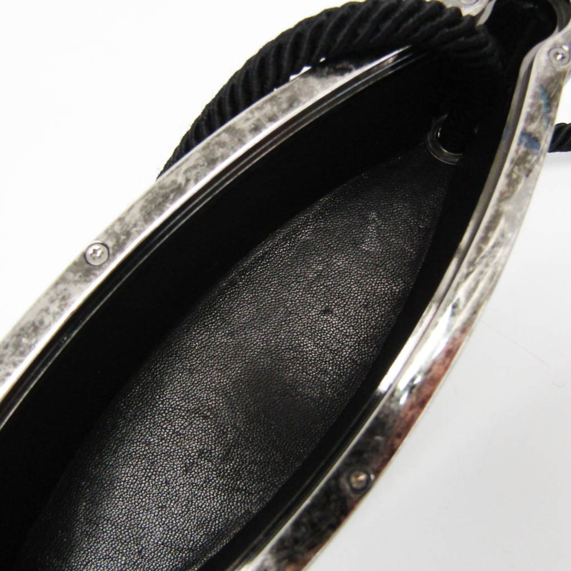Yves Saint Laurent Yves Saint Laurent Opium 533198 Women's Leather Shoulder Bag Black Size ONE SIZE - 14 Thumbnail