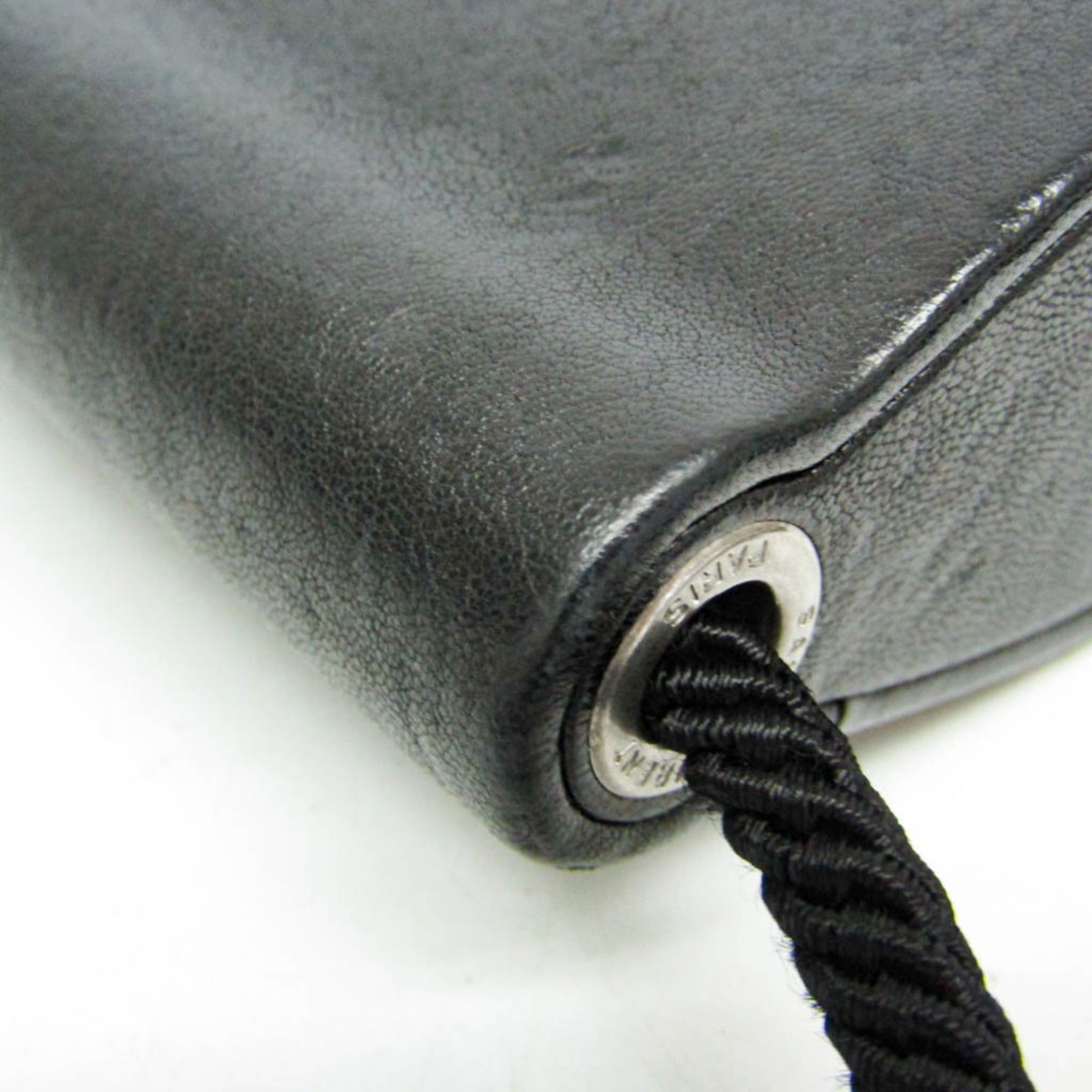 Yves Saint Laurent Yves Saint Laurent Opium 533198 Women's Leather Shoulder Bag Black Size ONE SIZE - 6 Thumbnail