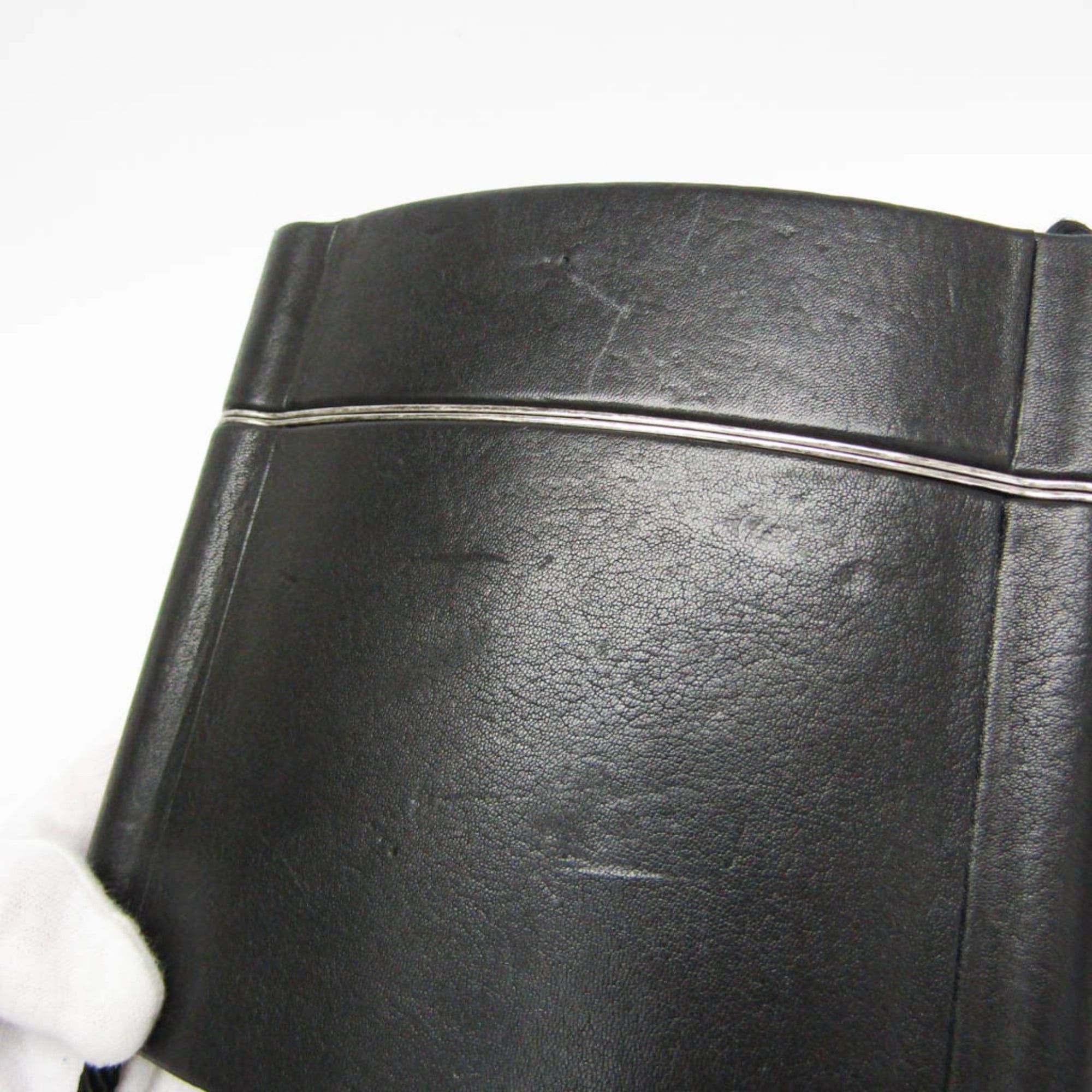 Yves Saint Laurent Yves Saint Laurent Opium 533198 Women's Leather Shoulder Bag Black Size ONE SIZE - 10 Thumbnail