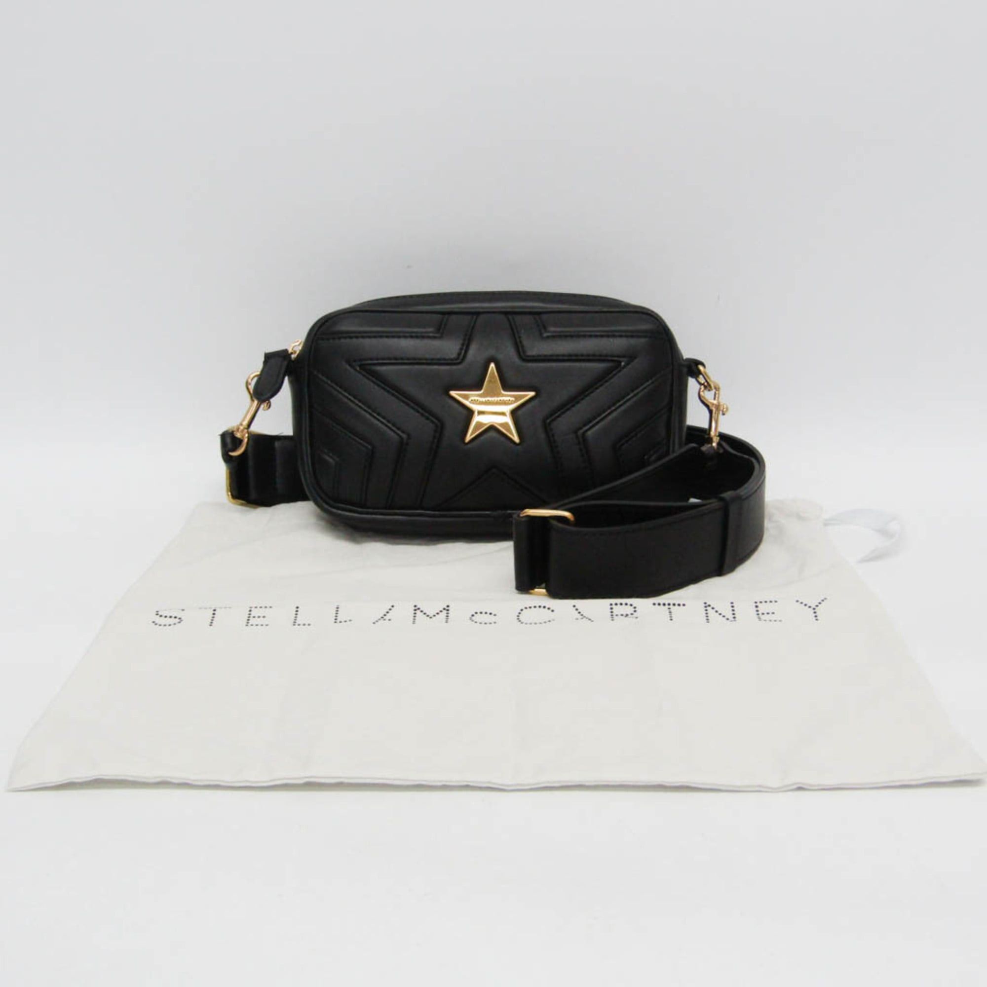 Stella McCartney Stella McCartney Bumbag Stella Star 529309 Women's Faux Leather Fanny Pack,Shoulder Bag Black Size ONE SIZE - 2 Thumbnail
