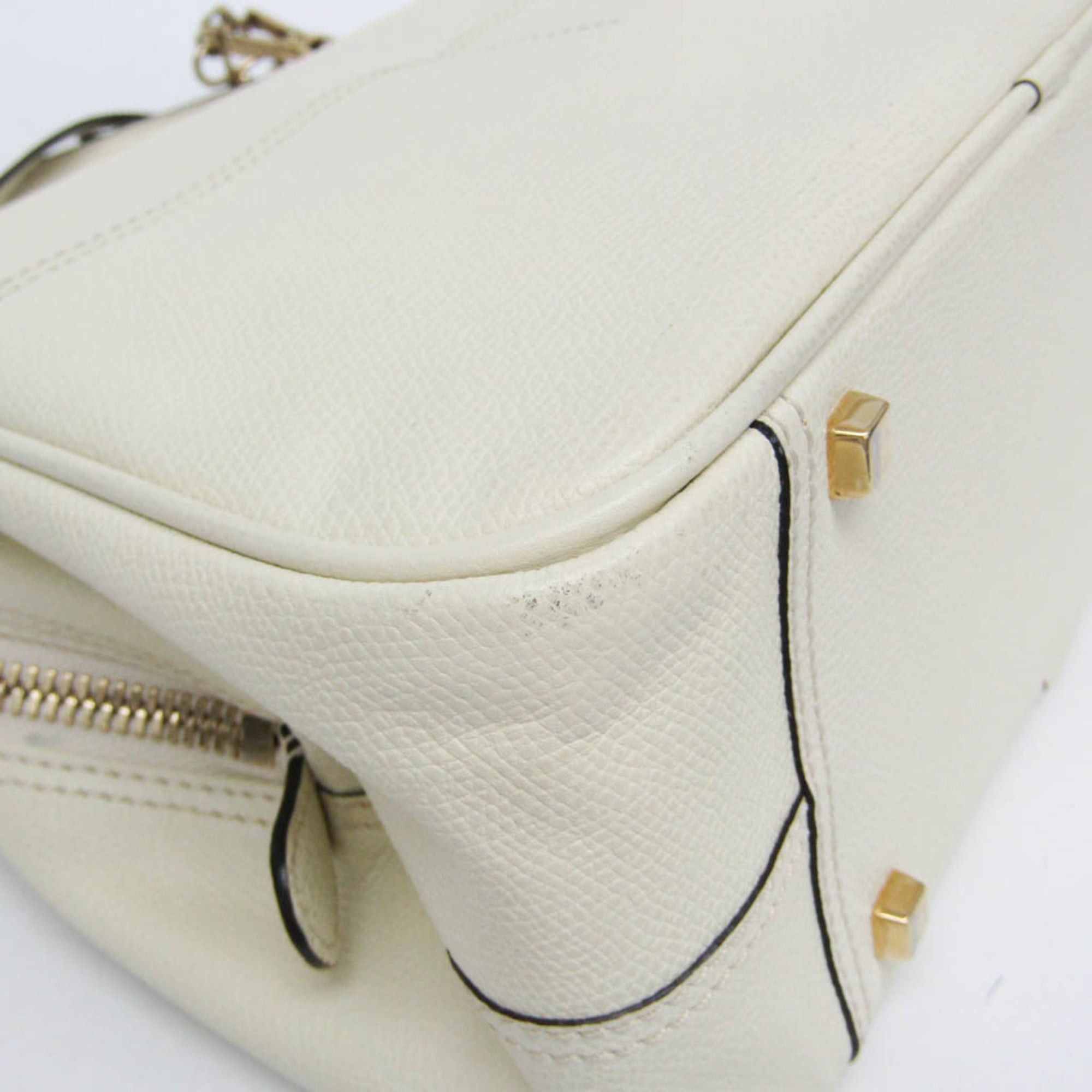 Valextra Valextra SERIE S Medium Women's Leather Handbag,Shoulder Bag Off-white Size ONE SIZE - 4 Thumbnail