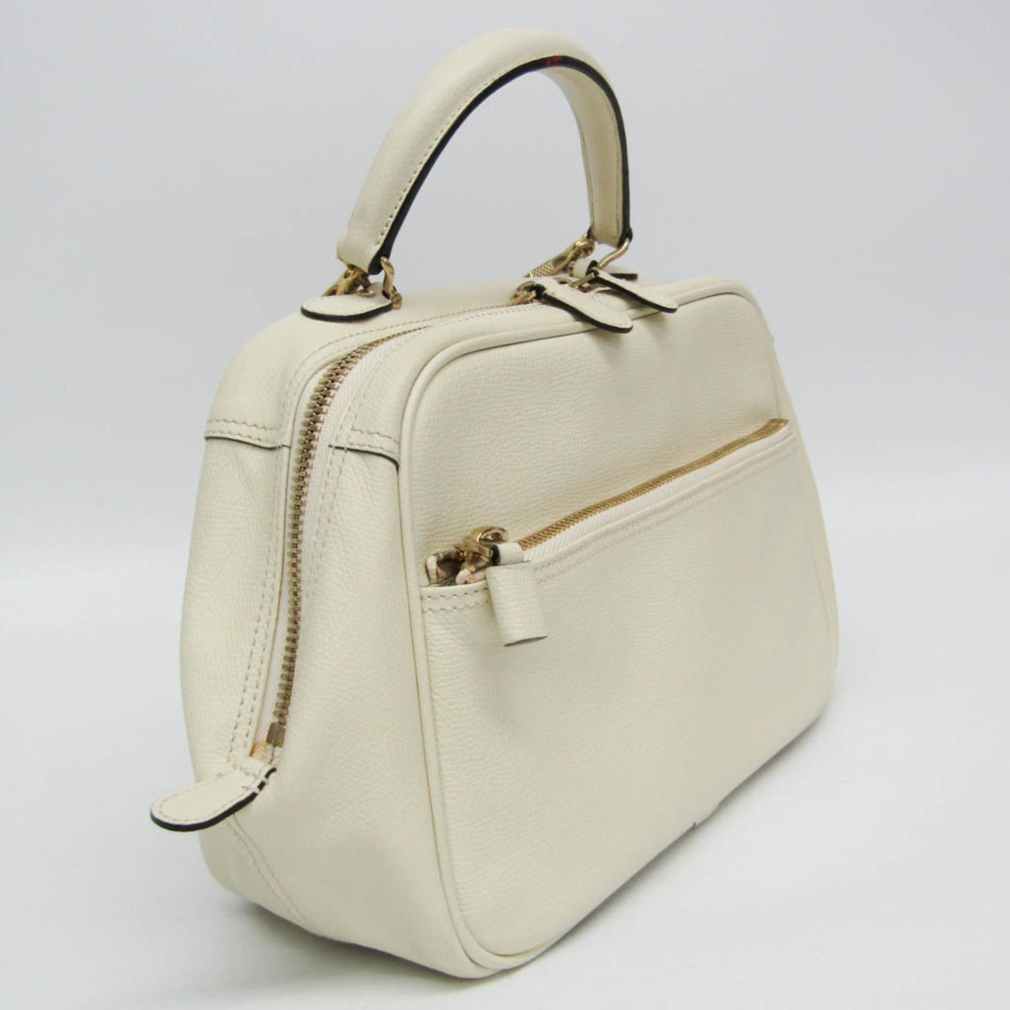 Valextra Valextra SERIE S Medium Women's Leather Handbag,Shoulder Bag Off-white Size ONE SIZE - 8 Thumbnail