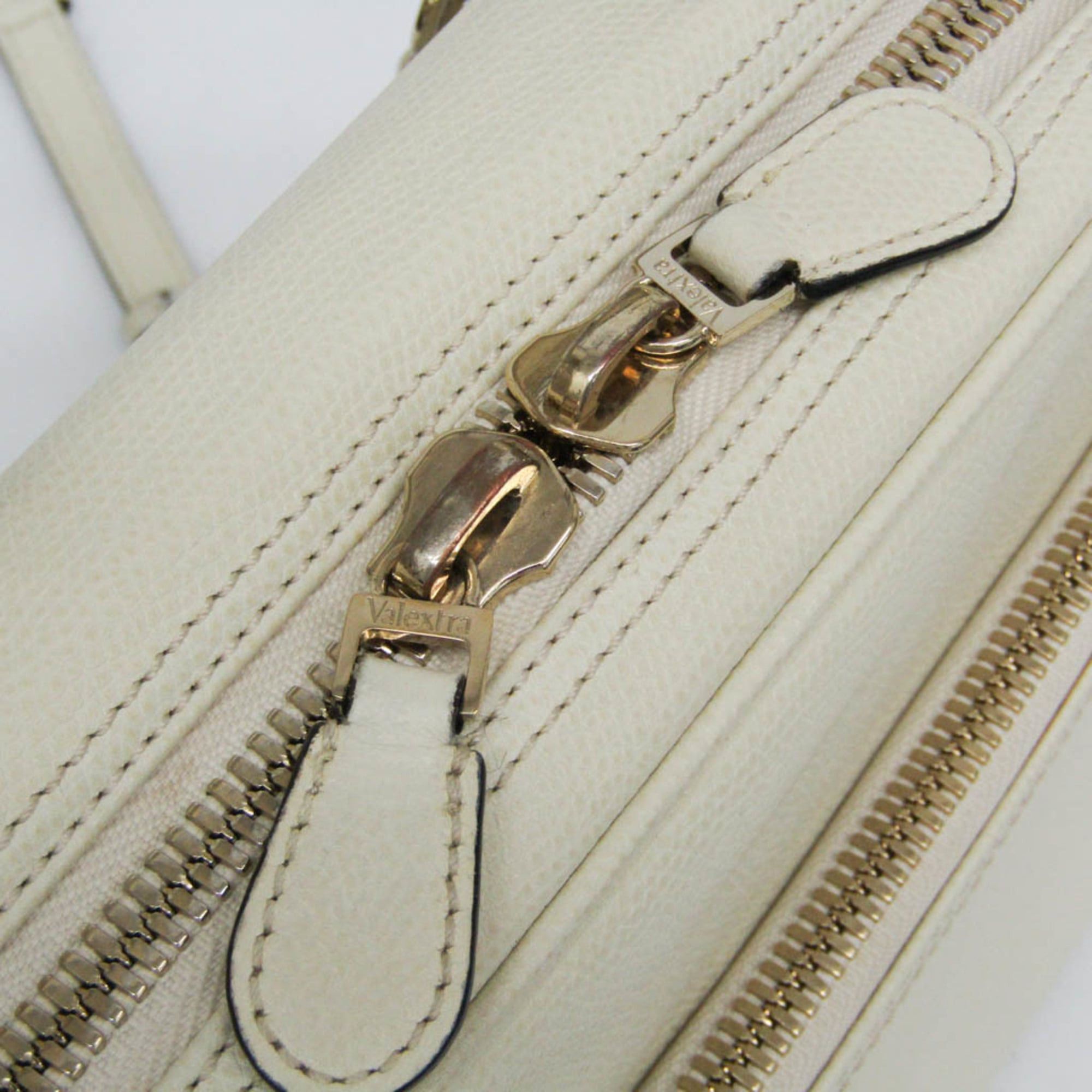 Valextra Valextra SERIE S Medium Women's Leather Handbag,Shoulder Bag Off-white Size ONE SIZE - 13 Thumbnail
