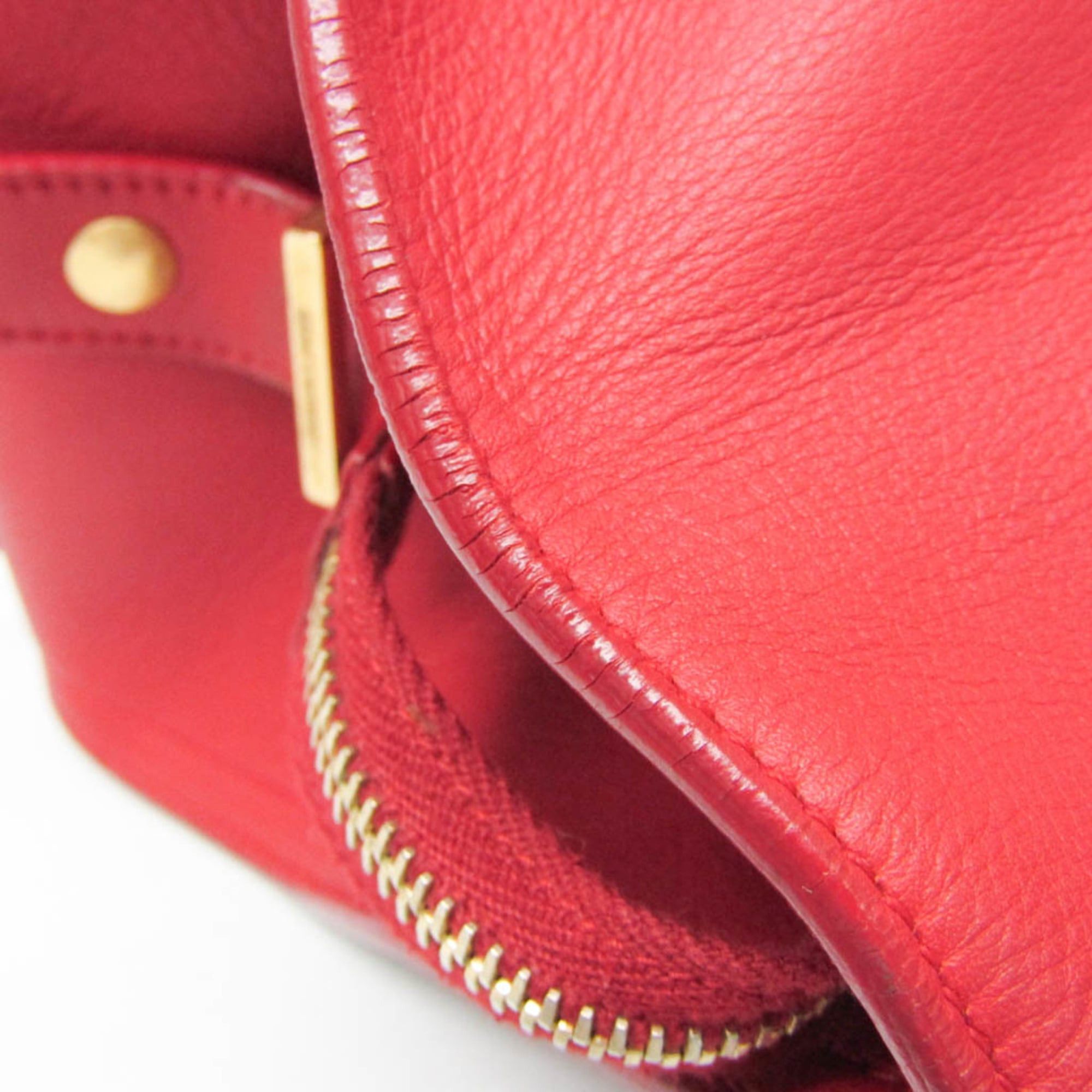 Saint Laurent Paris Saint Laurent Petit Cabass 311210 Women's Leather Handbag,Shoulder Bag Red Color Size ONE SIZE - 10 Thumbnail