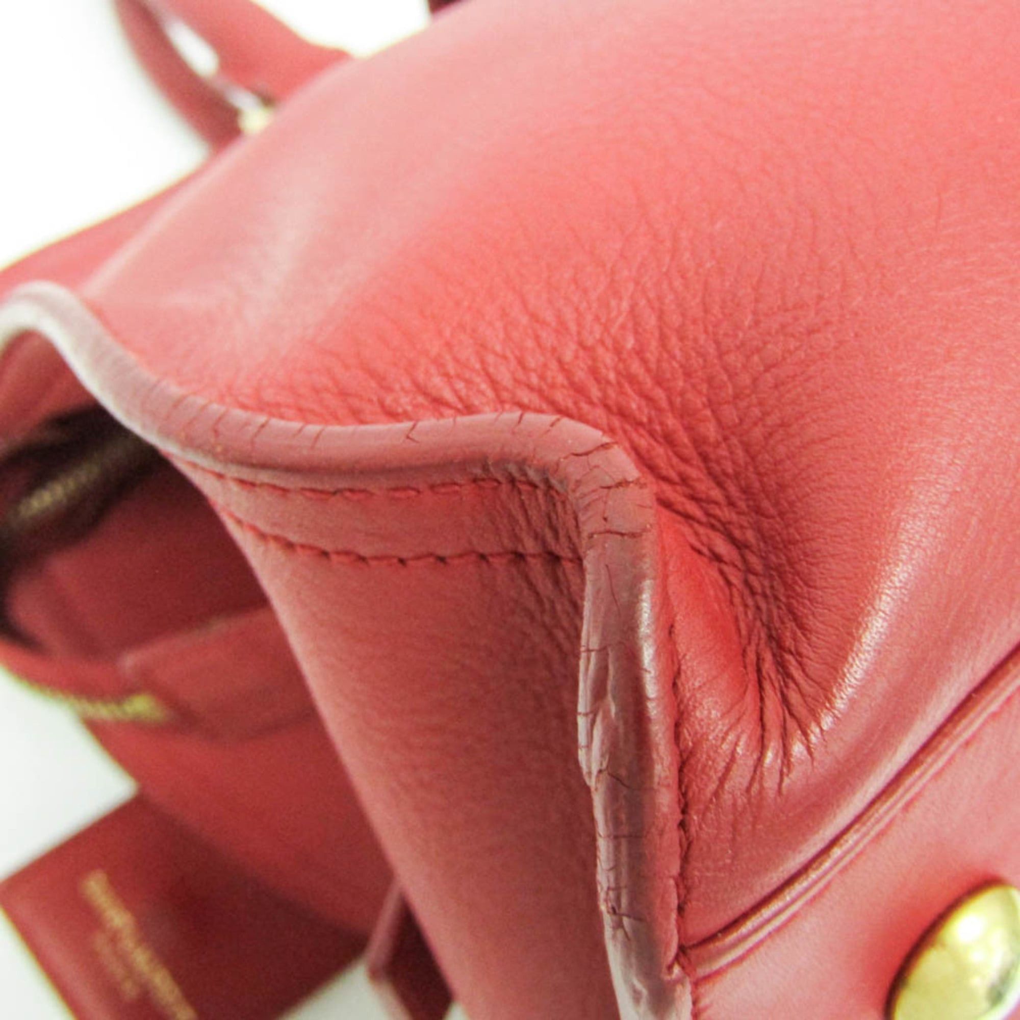 Saint Laurent Paris Saint Laurent Petit Cabass 311210 Women's Leather Handbag,Shoulder Bag Red Color Size ONE SIZE - 4 Thumbnail
