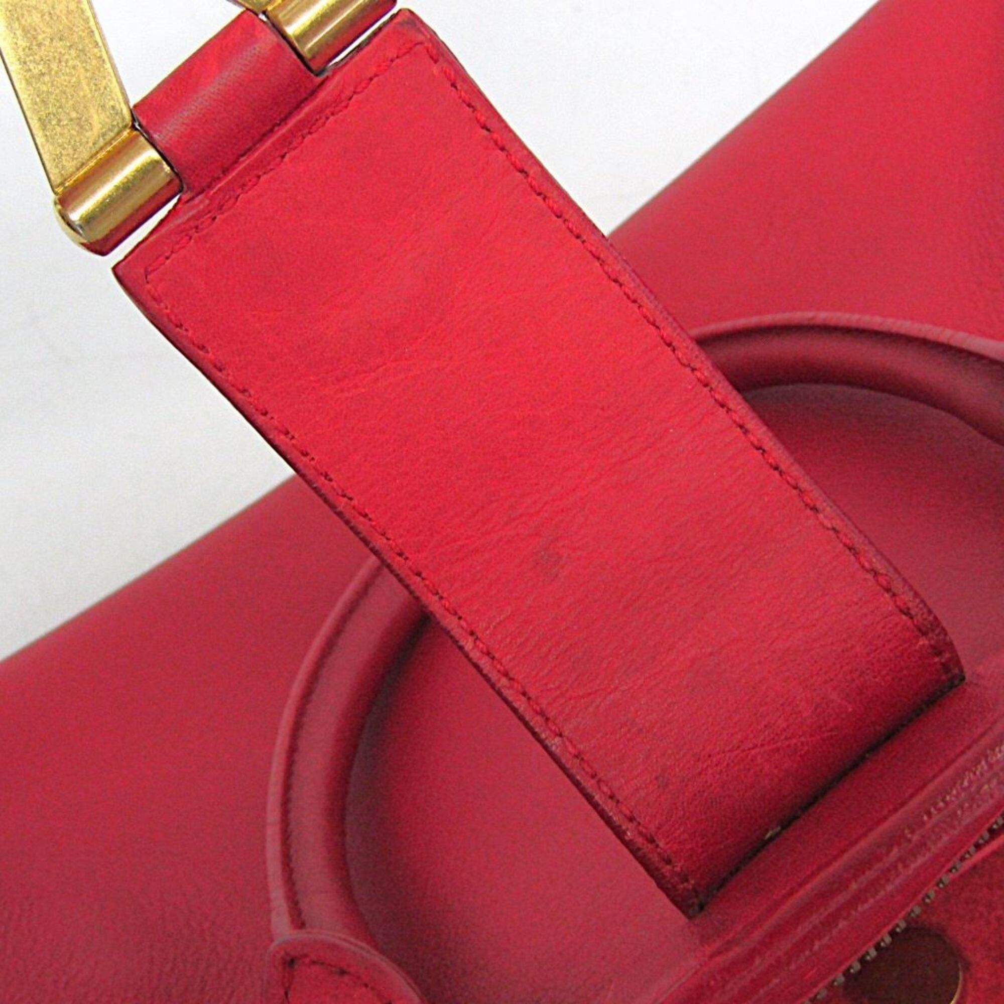 Saint Laurent Paris Saint Laurent Petit Cabass 311210 Women's Leather Handbag,Shoulder Bag Red Color Size ONE SIZE - 13 Thumbnail