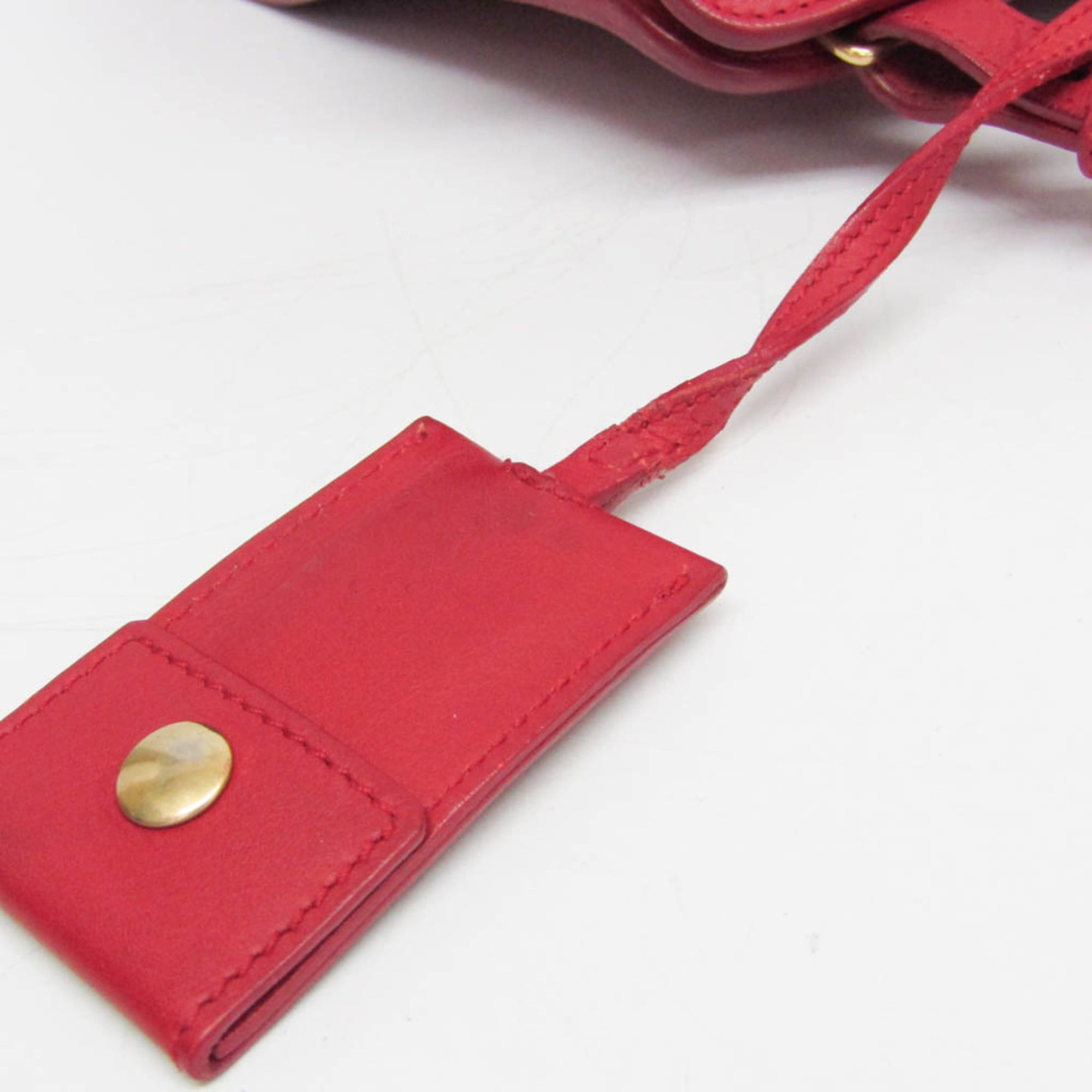 Saint Laurent Paris Saint Laurent Petit Cabass 311210 Women's Leather Handbag,Shoulder Bag Red Color Size ONE SIZE - 14 Thumbnail