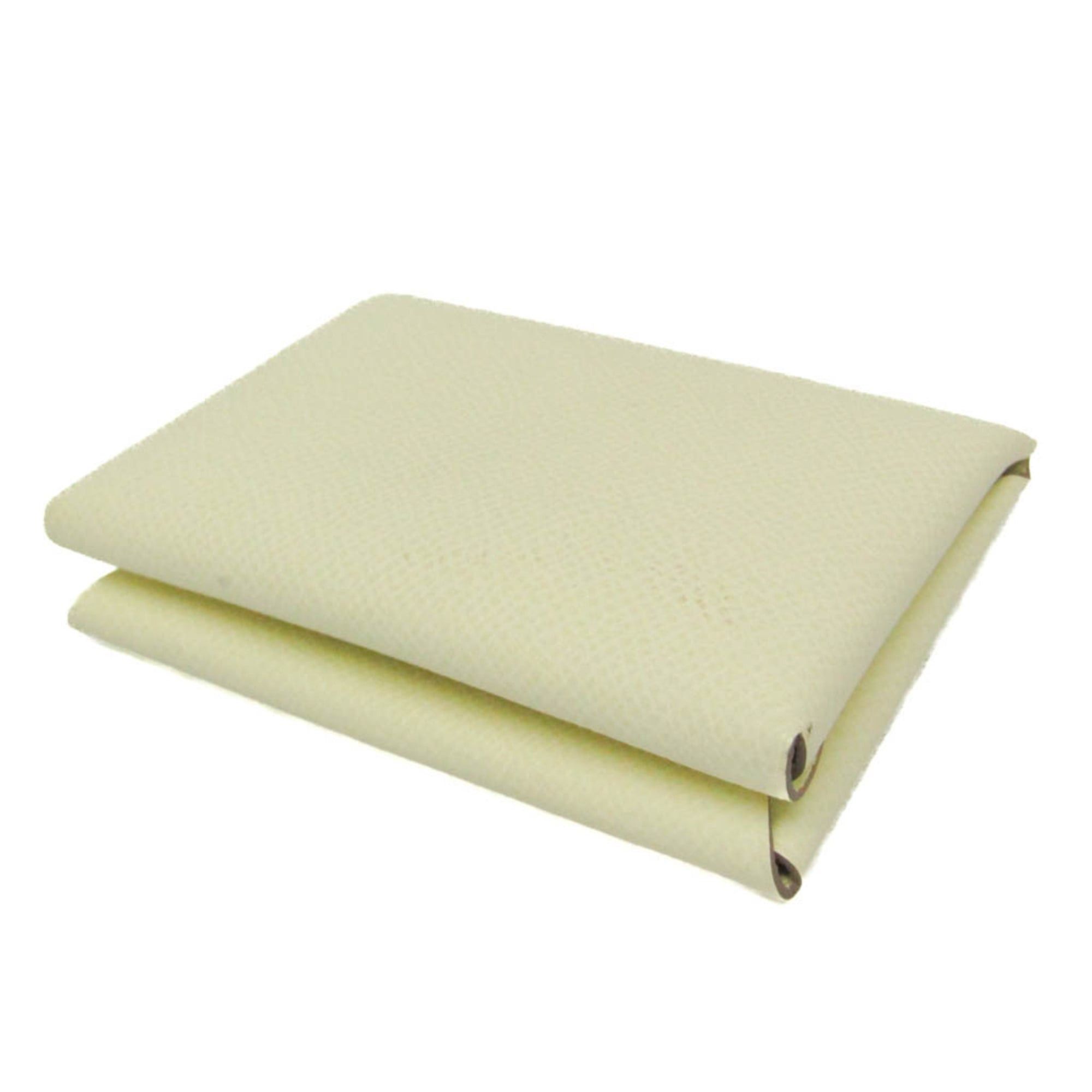 Hermes Hermes Calvi Duo Epsom Leather Card Case Cream Size ONE SIZE - 2 Thumbnail