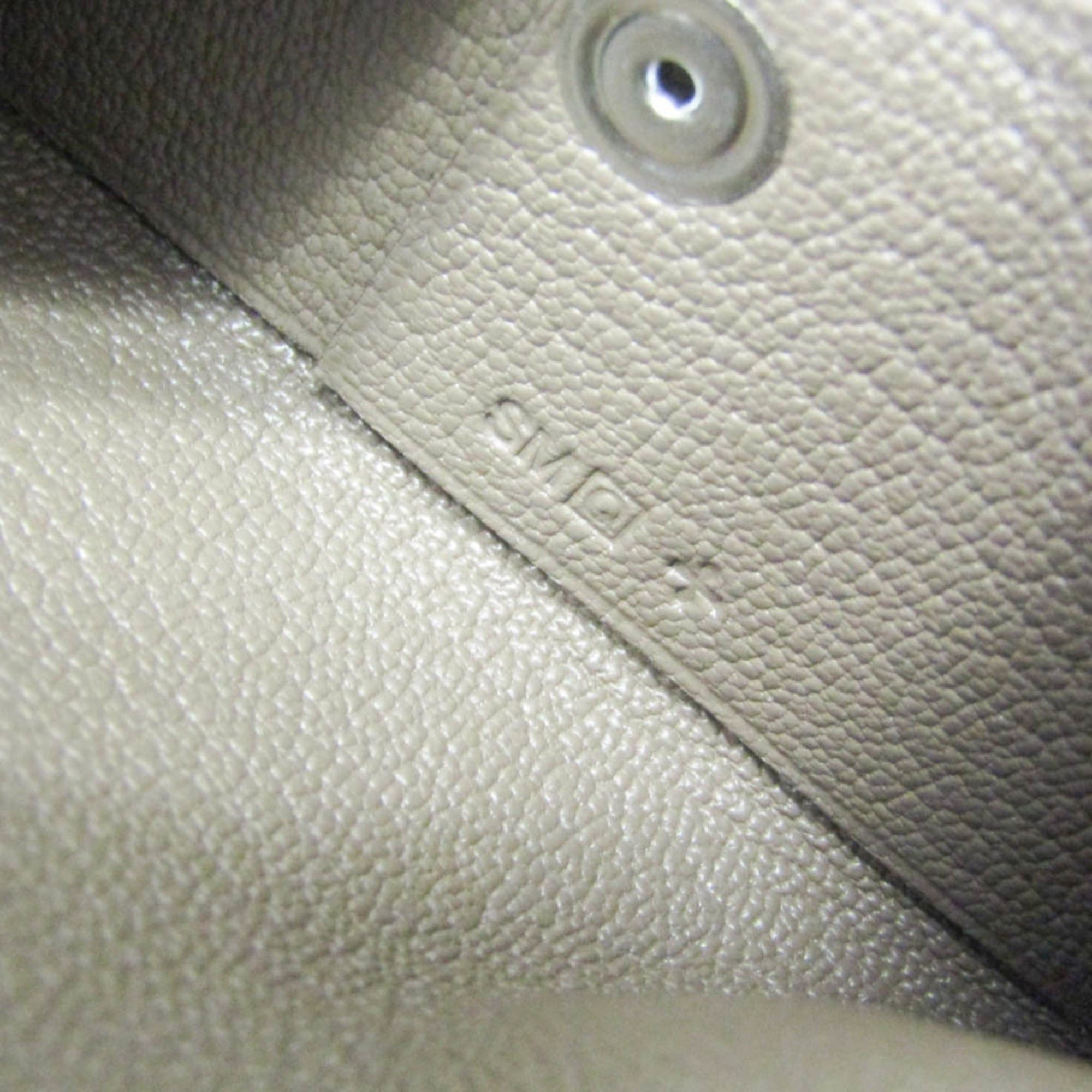 Hermes Hermes Calvi Chevre Leather Card Case Beige Brown Size ONE SIZE - 9 Thumbnail