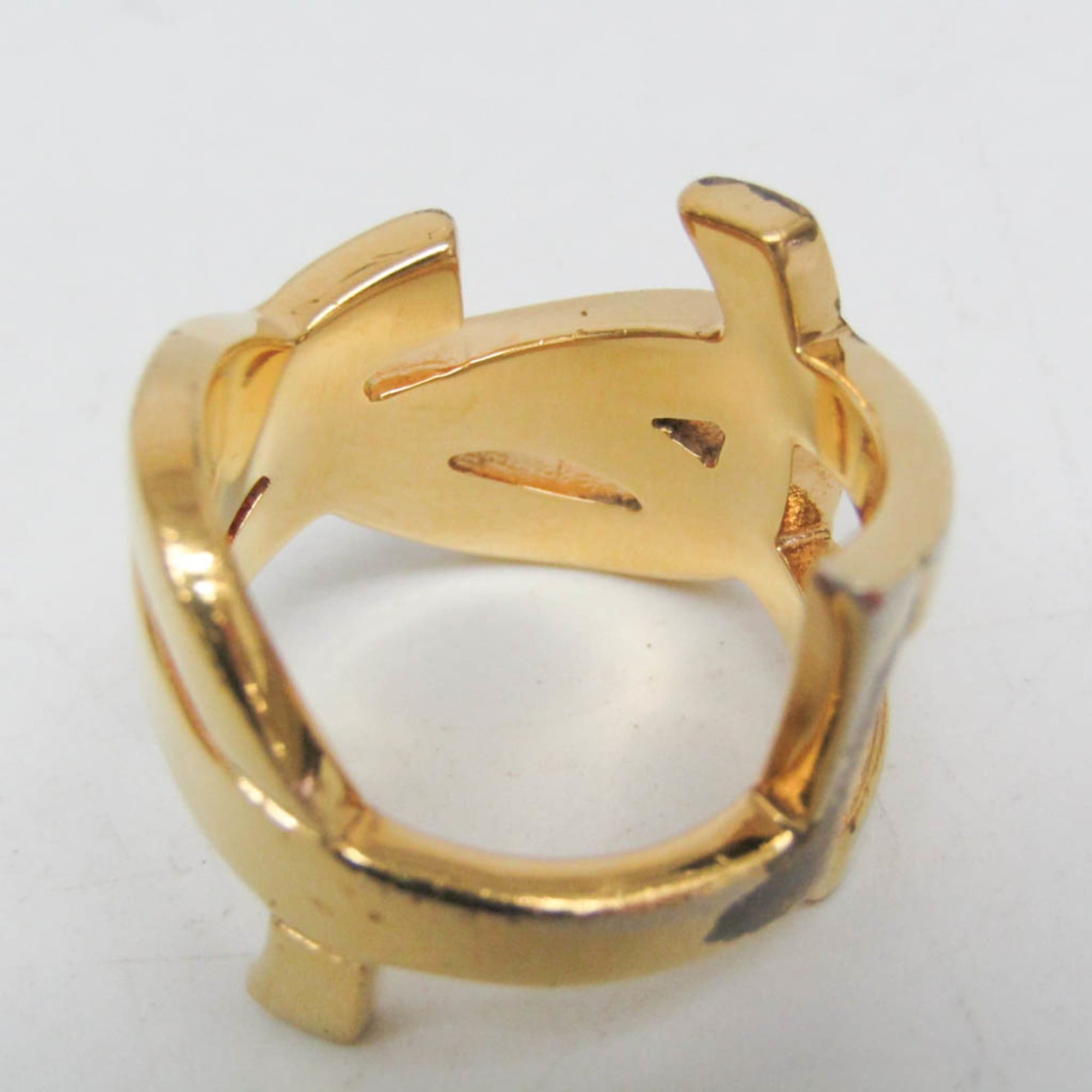 Yves Saint Laurent Yves Saint Laurent Opirium Twist Ring Metal Fashion Band Ring Gold Size ONE SIZE - 8 Thumbnail