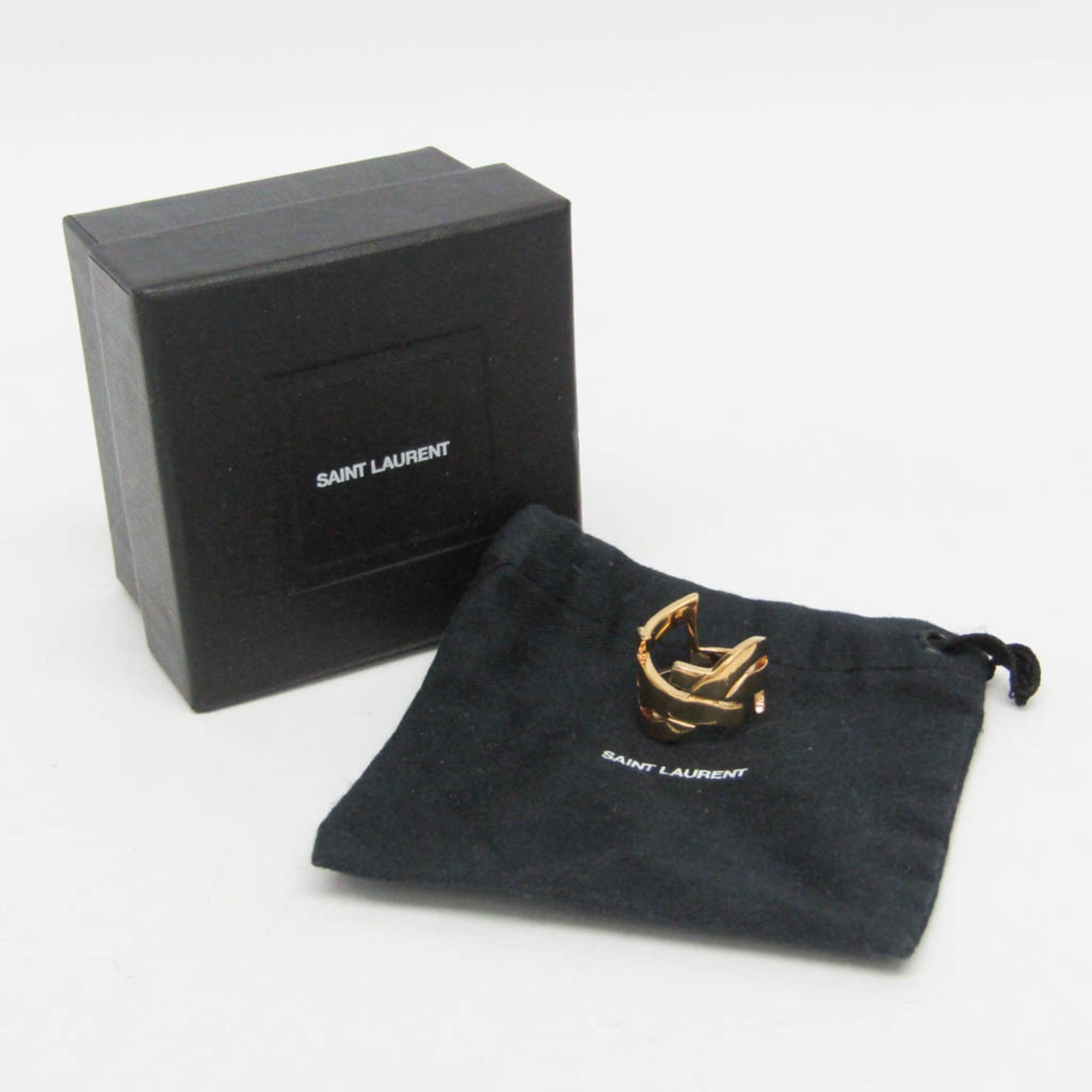 Yves Saint Laurent Yves Saint Laurent Opirium Twist Ring Metal Fashion Band Ring Gold Size ONE SIZE - 2 Thumbnail