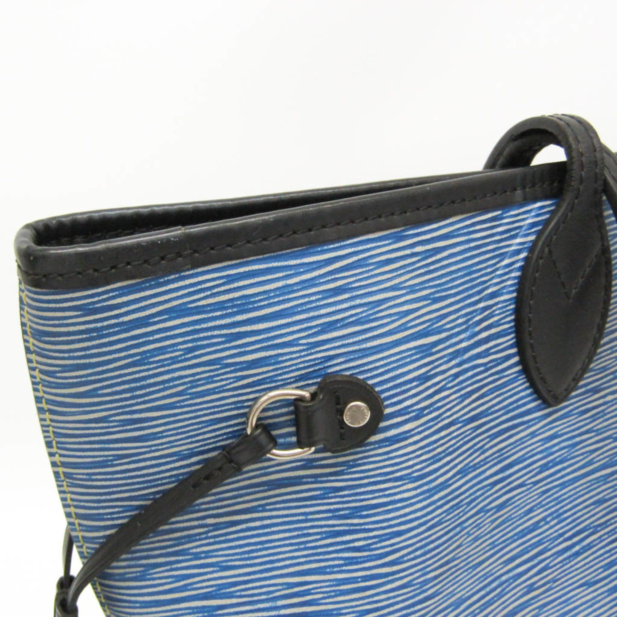 Louis Vuitton Louis Vuitton Epi Denim Neverfull MM M51053 Women's Tote Bag Black,Blue Size ONE SIZE - 7 Thumbnail