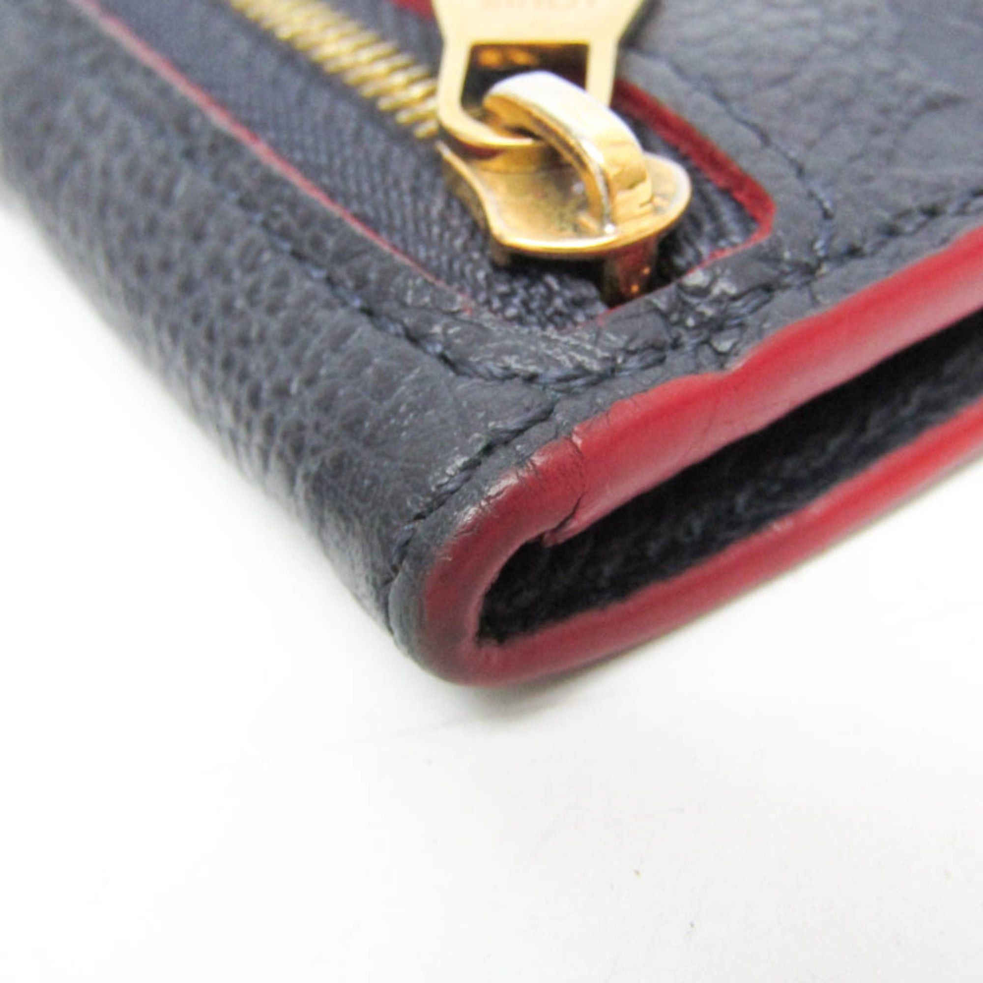 Louis Vuitton Louis Vuitton Monogram Empreinte Key Pouch M62017 Women's Monogram Empreinte Coin Purse/coin Case Marine Rouge Size ONE SIZE - 6 Thumbnail