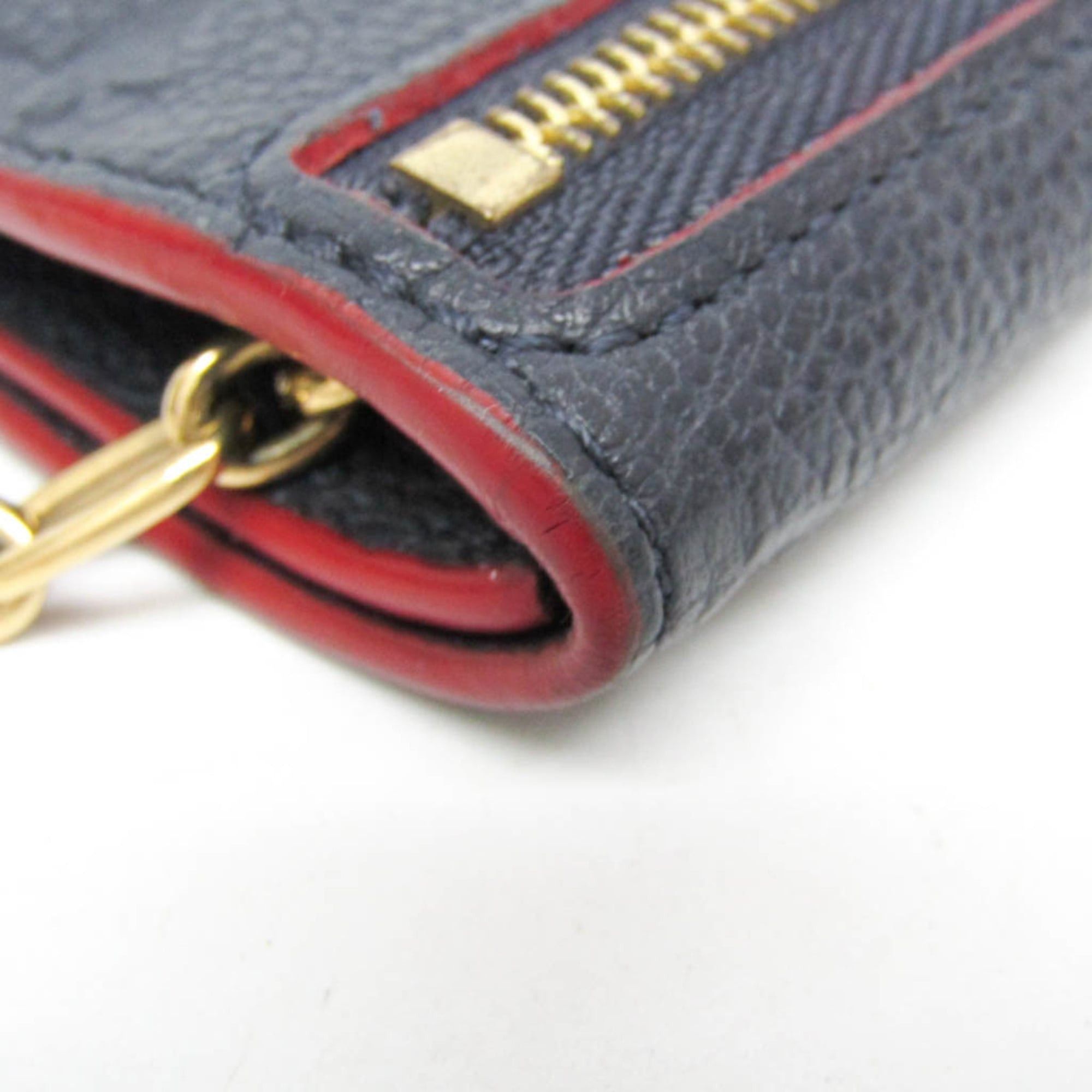 Louis Vuitton Louis Vuitton Monogram Empreinte Key Pouch M62017 Women's Monogram Empreinte Coin Purse/coin Case Marine Rouge Size ONE SIZE - 5 Thumbnail