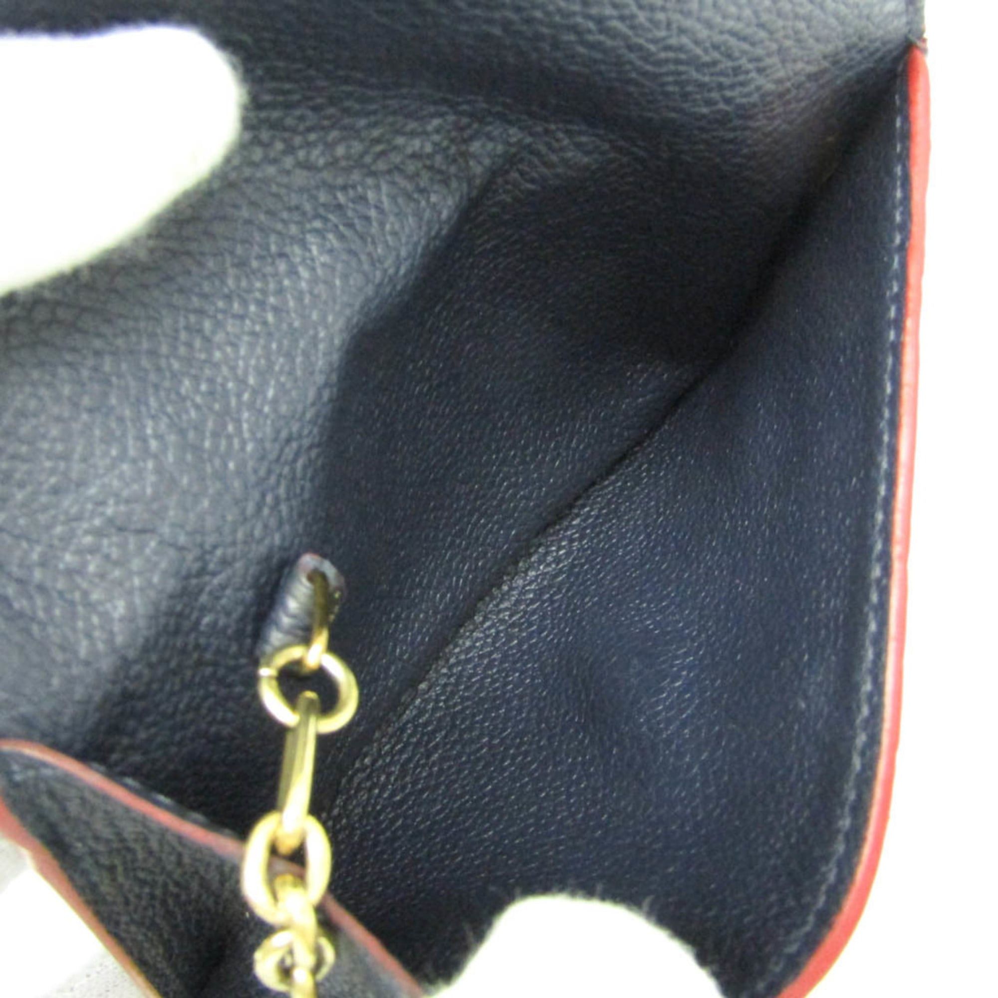Louis Vuitton Louis Vuitton Monogram Empreinte Key Pouch M62017 Women's Monogram Empreinte Coin Purse/coin Case Marine Rouge Size ONE SIZE - 3 Thumbnail