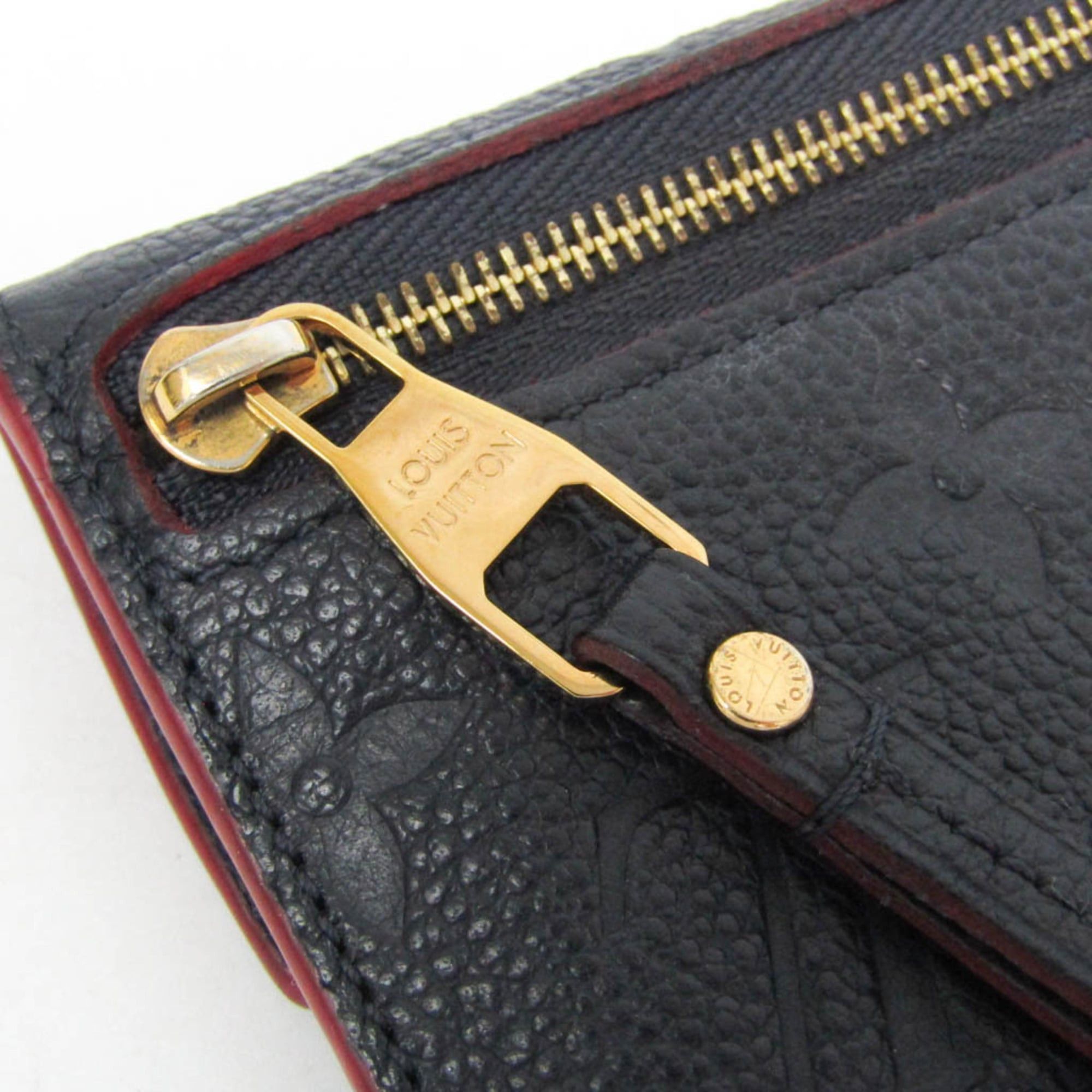 Louis Vuitton Louis Vuitton Monogram Empreinte Key Pouch M62017 Women's Monogram Empreinte Coin Purse/coin Case Marine Rouge Size ONE SIZE - 8 Thumbnail