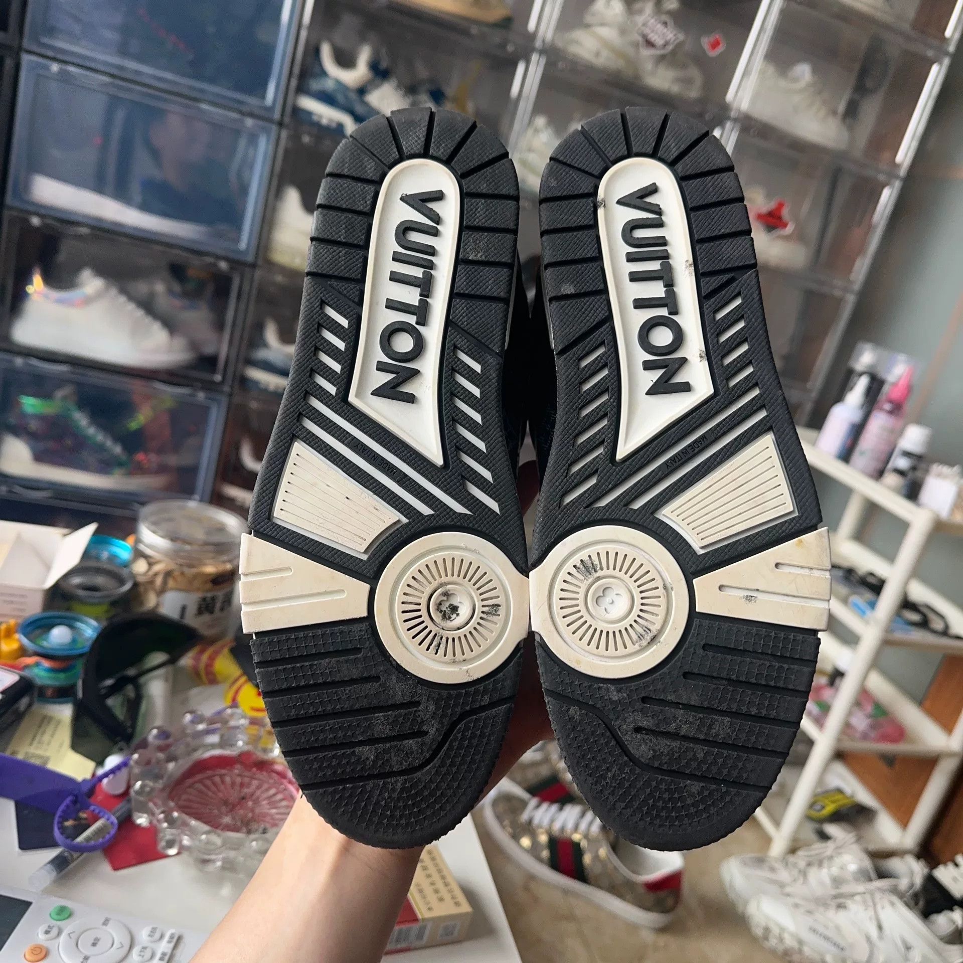 Louis Vuitton Louis Vuitton Training Denim Black Lowtop Sneakers 7.5 Men Size US 7.5 / EU 40-41 - 4 Thumbnail