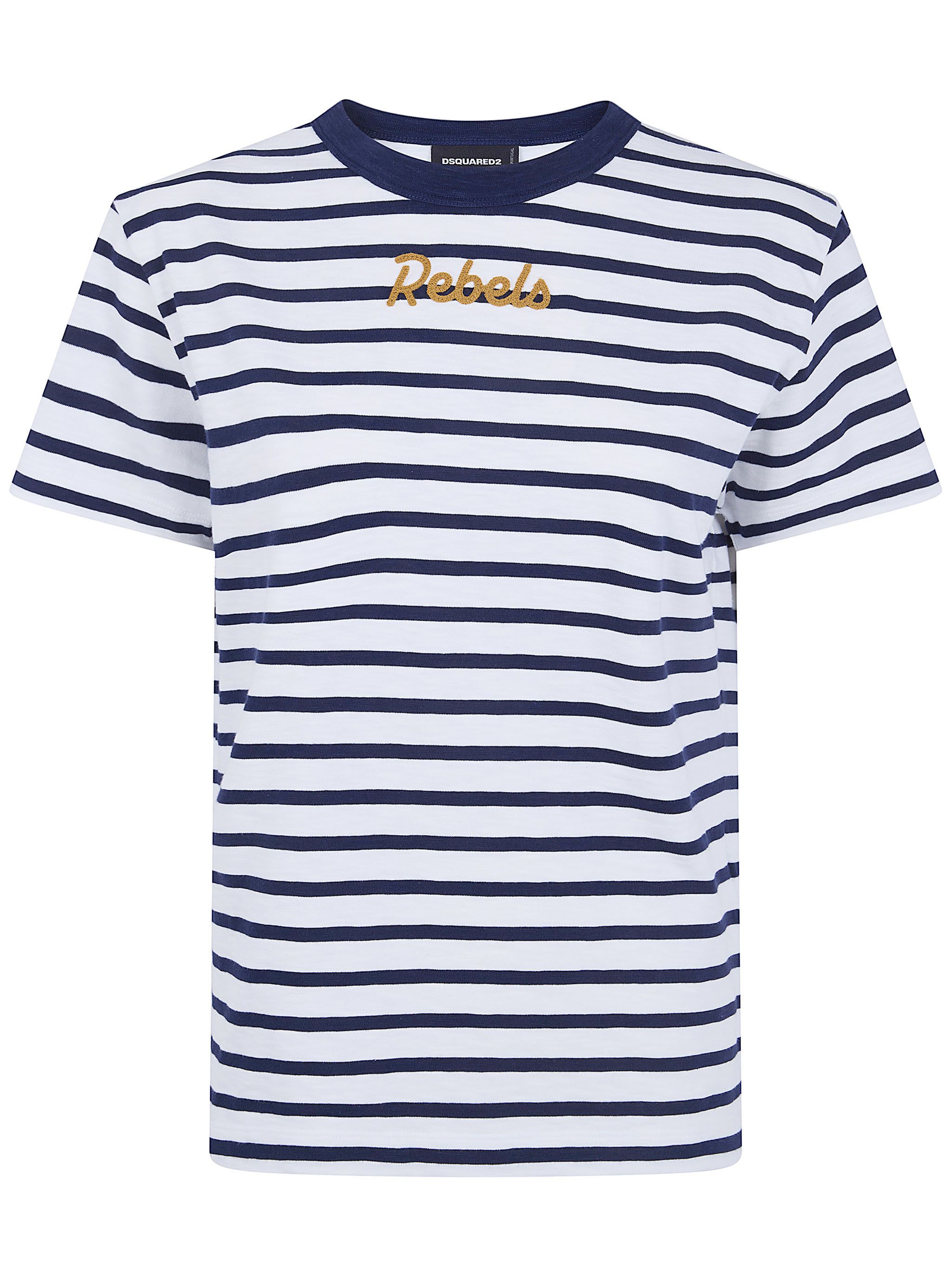 Dsquared2 "STRIPED JUST RIGHT" FIT T-SHIRT Size M / US 6-8 / IT 42-44 - 3 Thumbnail