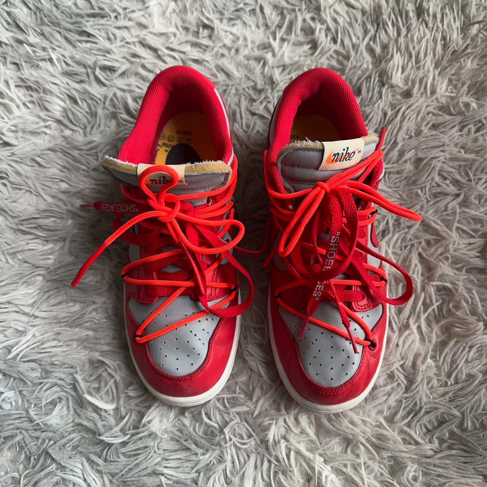 Off-White Off-White Red Lowtop Sneakers 40 Men Size US 7.5 / EU 40-41 - 2 Thumbnail