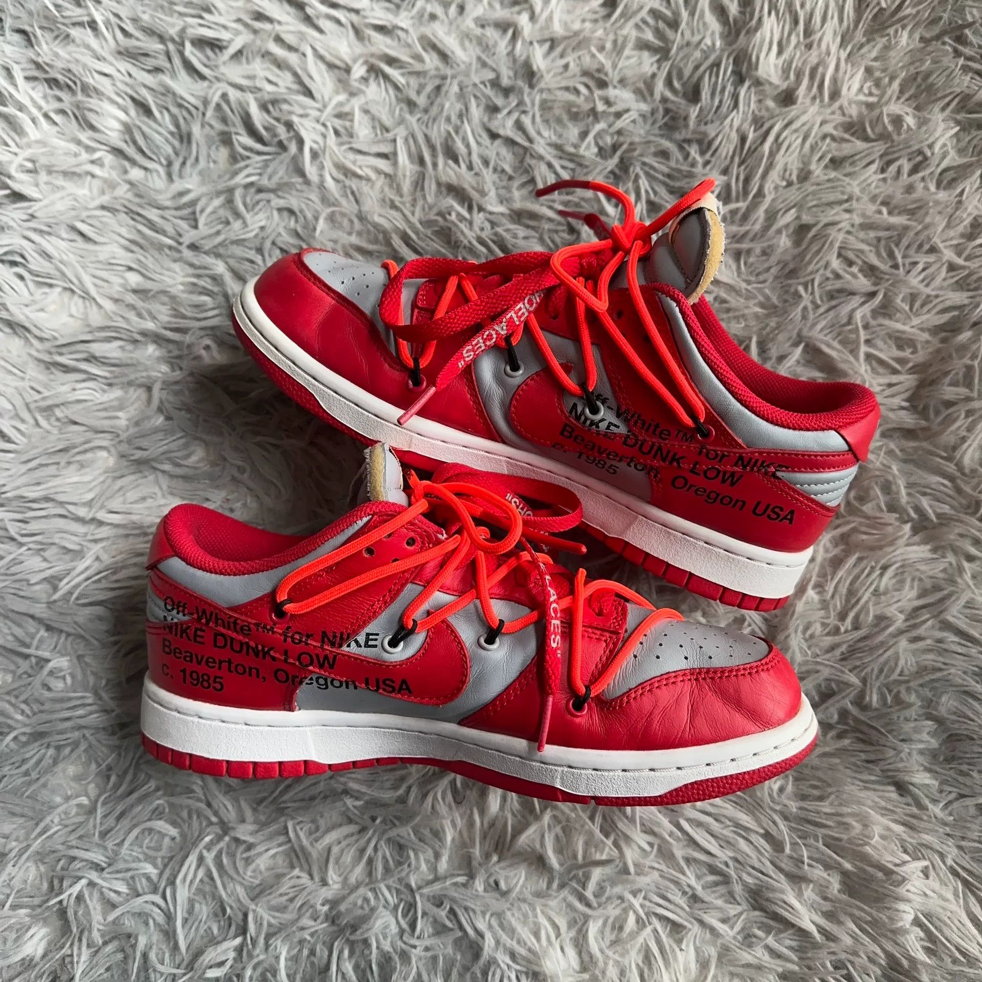 Off-White Off-White Red Lowtop Sneakers 40 Men Size US 7.5 / EU 40-41 - 6 Thumbnail