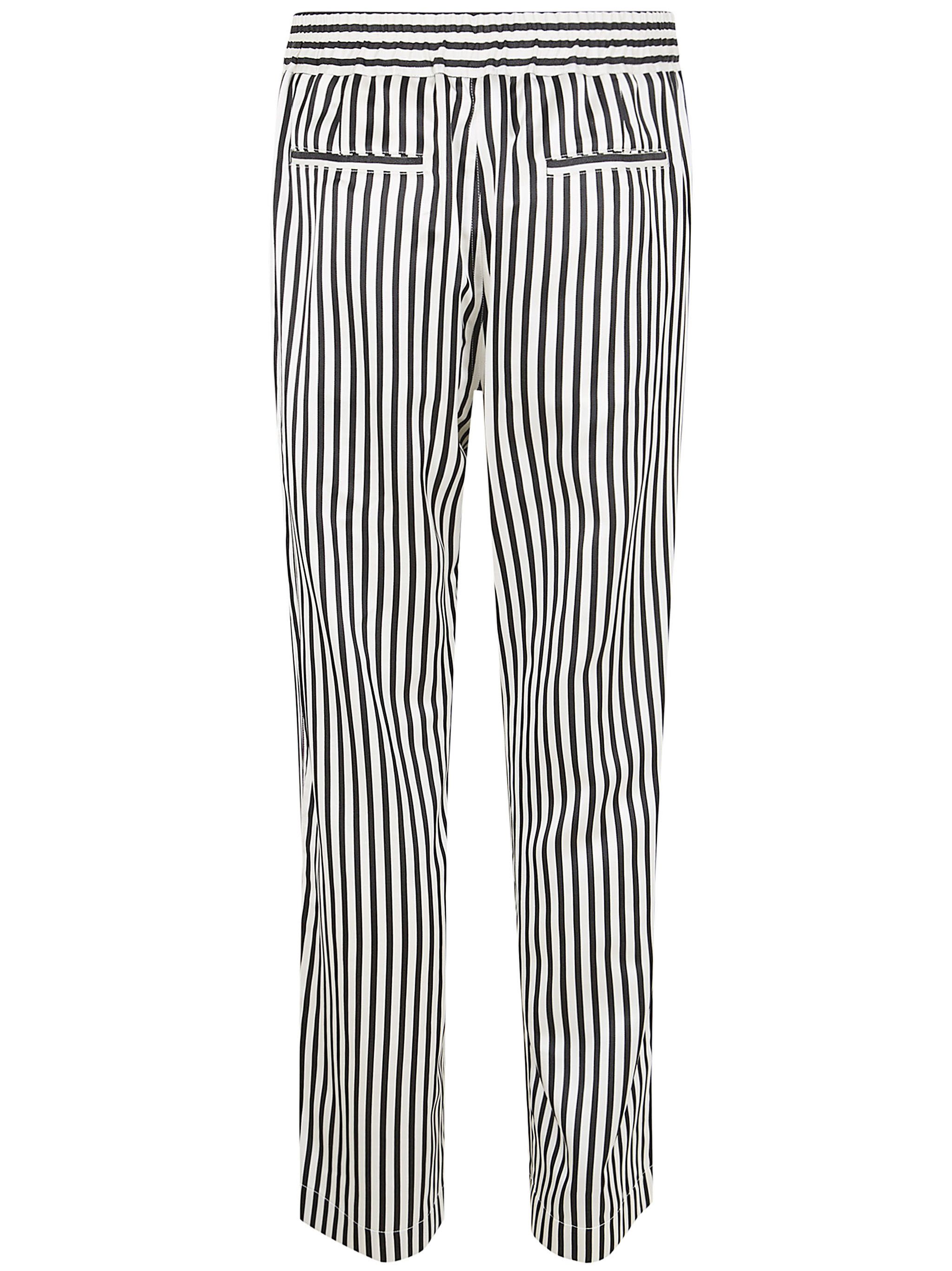 Tom Ford FLUID SILK BATON STRIPE PLEATED PIPING LOUNGE PANTS Size US 31 - 2 Thumbnail