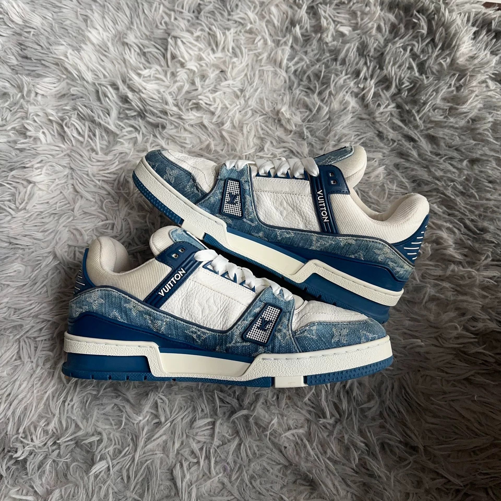 Louis Vuitton Louis Vuitton Training Denim Blue Lowtop Sneakers 7.5 Men Size US 7.5 / EU 40-41 - 6 Thumbnail