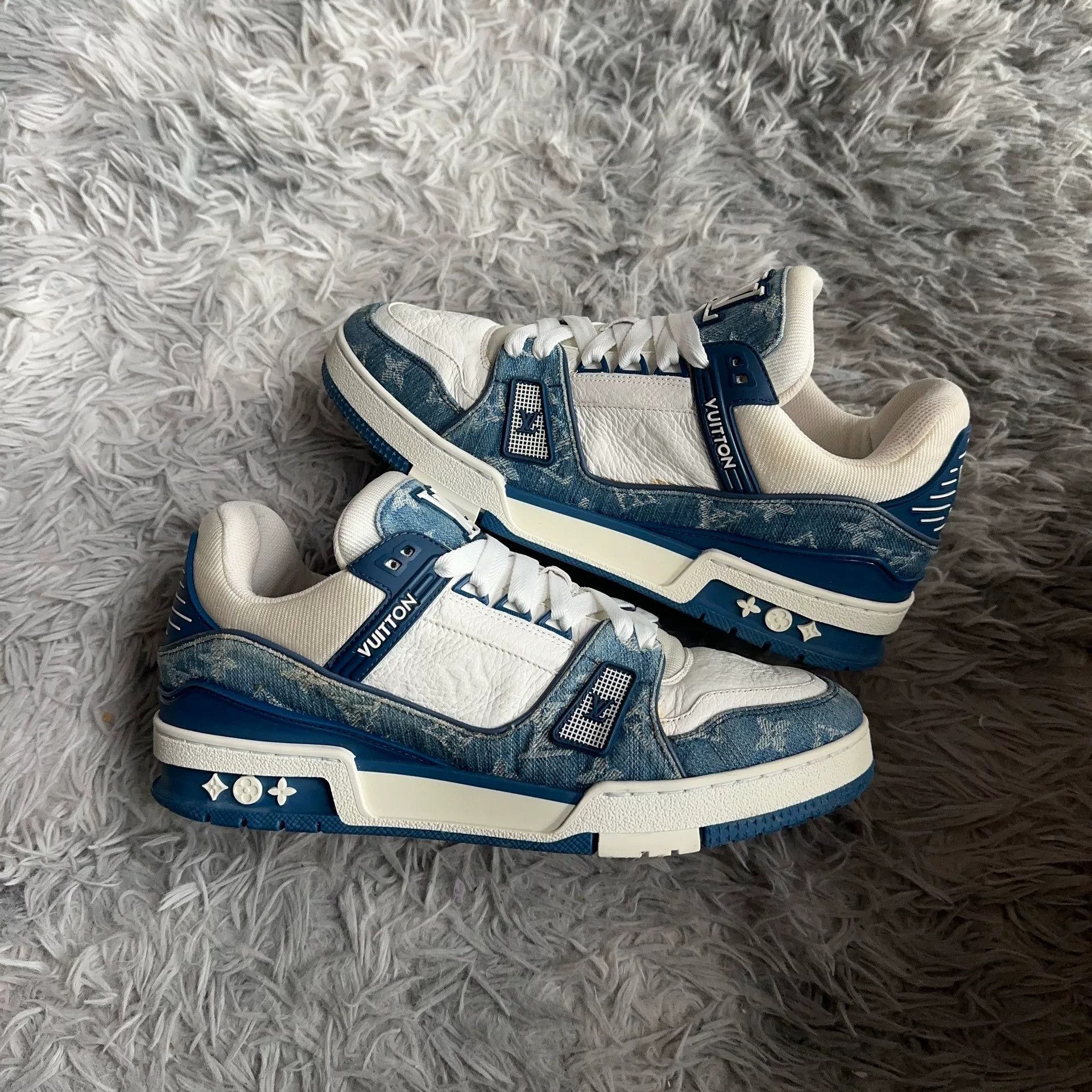 Louis Vuitton Louis Vuitton Training Denim Blue Lowtop Sneakers 7.5 Men Size US 7.5 / EU 40-41 - 5 Thumbnail