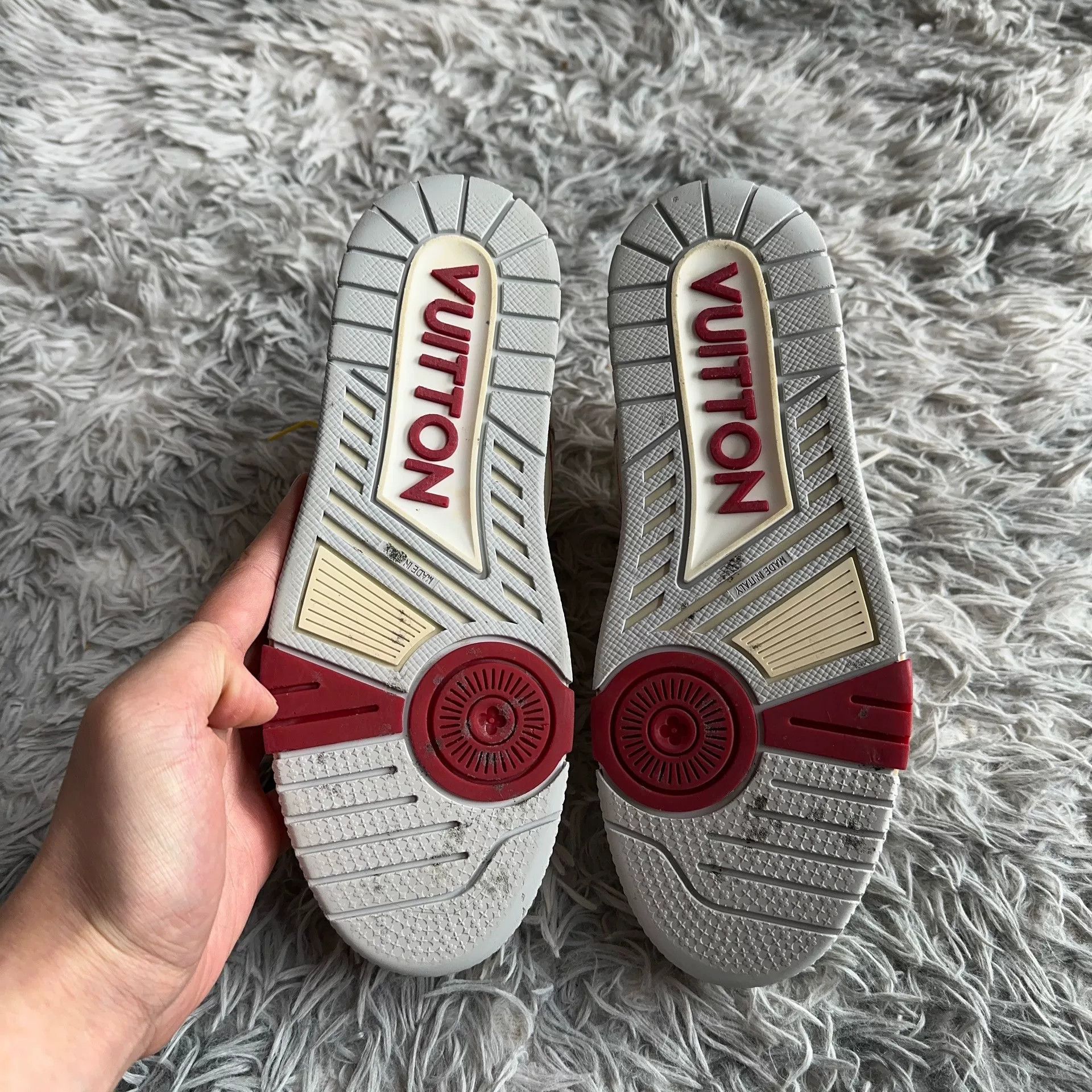 Louis Vuitton Louis Vuitton Training Red Lowtop Sneakers 39 Men Size US 6.5 / EU 39-40 - 4 Thumbnail