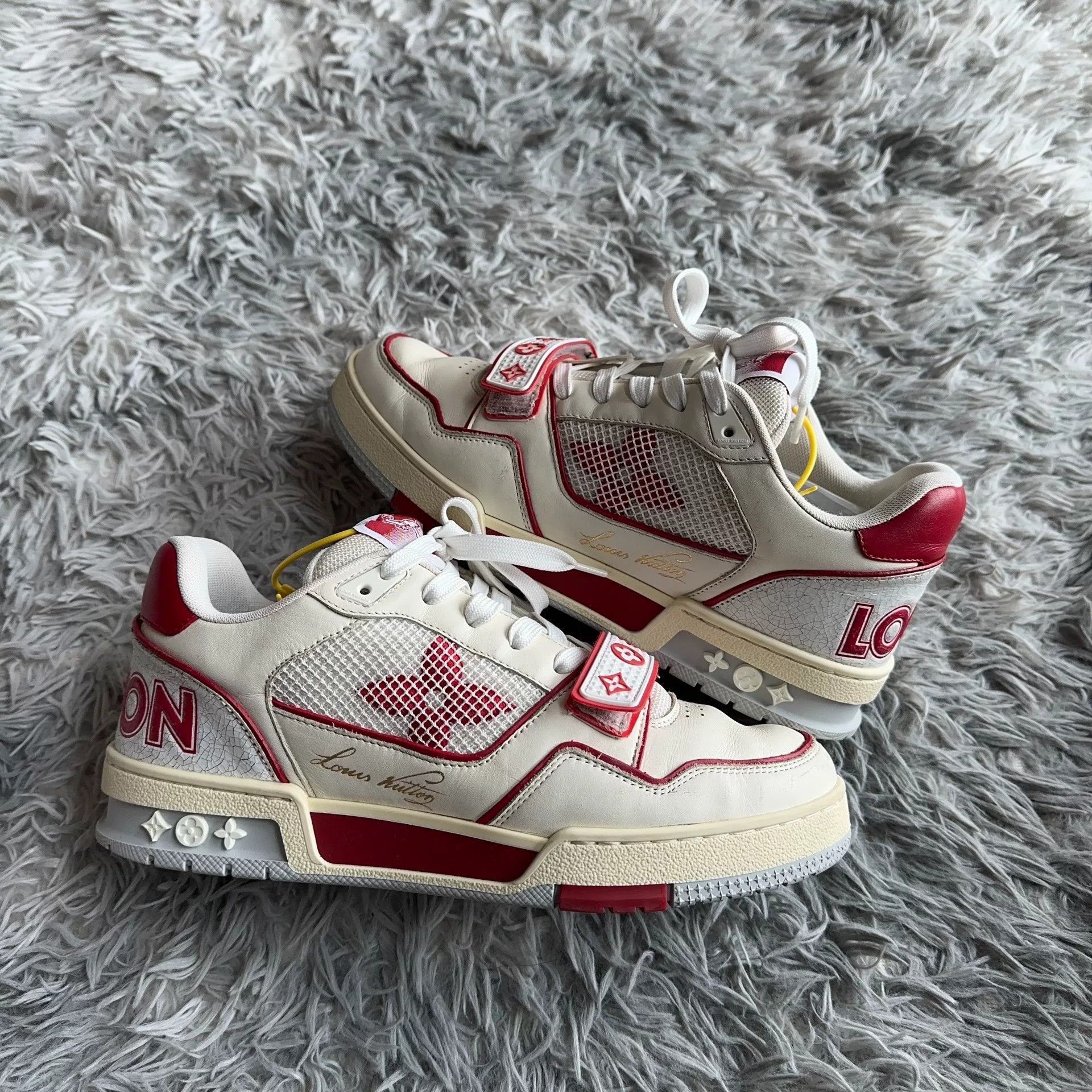 Louis Vuitton Louis Vuitton Training Red Lowtop Sneakers 39 Men Size US 6.5 / EU 39-40 - 5 Thumbnail