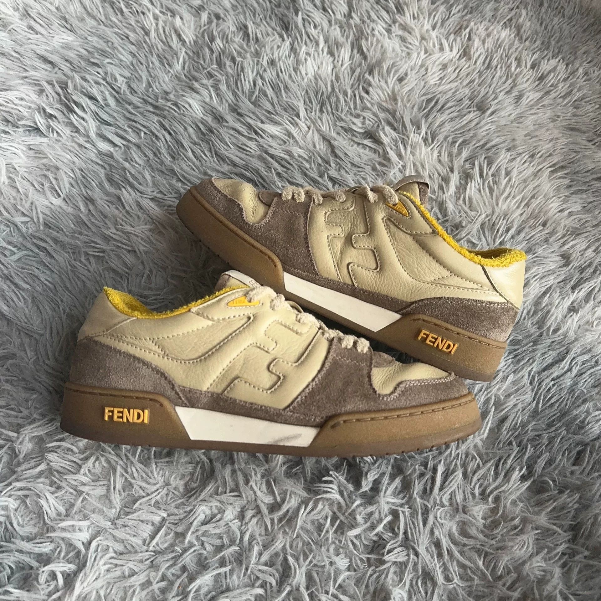 Fendi Fendi Beige Lowtop Sneakers 40 Men Size US 7.5 / EU 40-41 - 5 Thumbnail