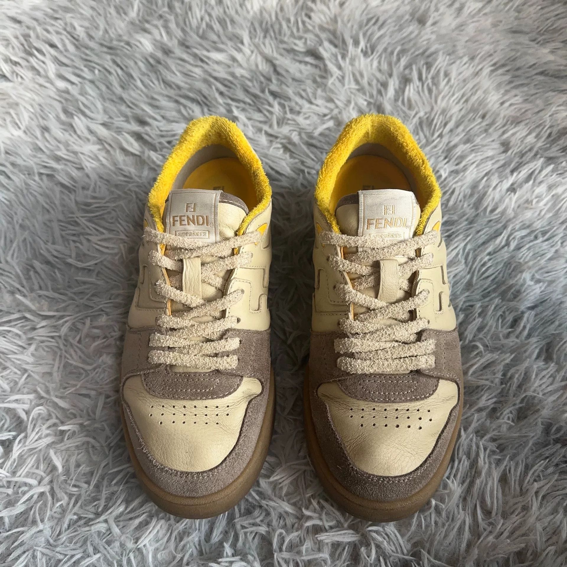 Fendi Fendi Beige Lowtop Sneakers 40 Men Size US 7.5 / EU 40-41 - 2 Thumbnail