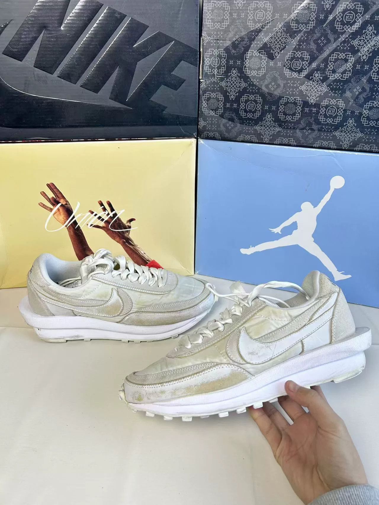 Nike Nike SACAI White Lowtop Sneakers 42 Men Size US 9 / EU 42 - 5 Thumbnail