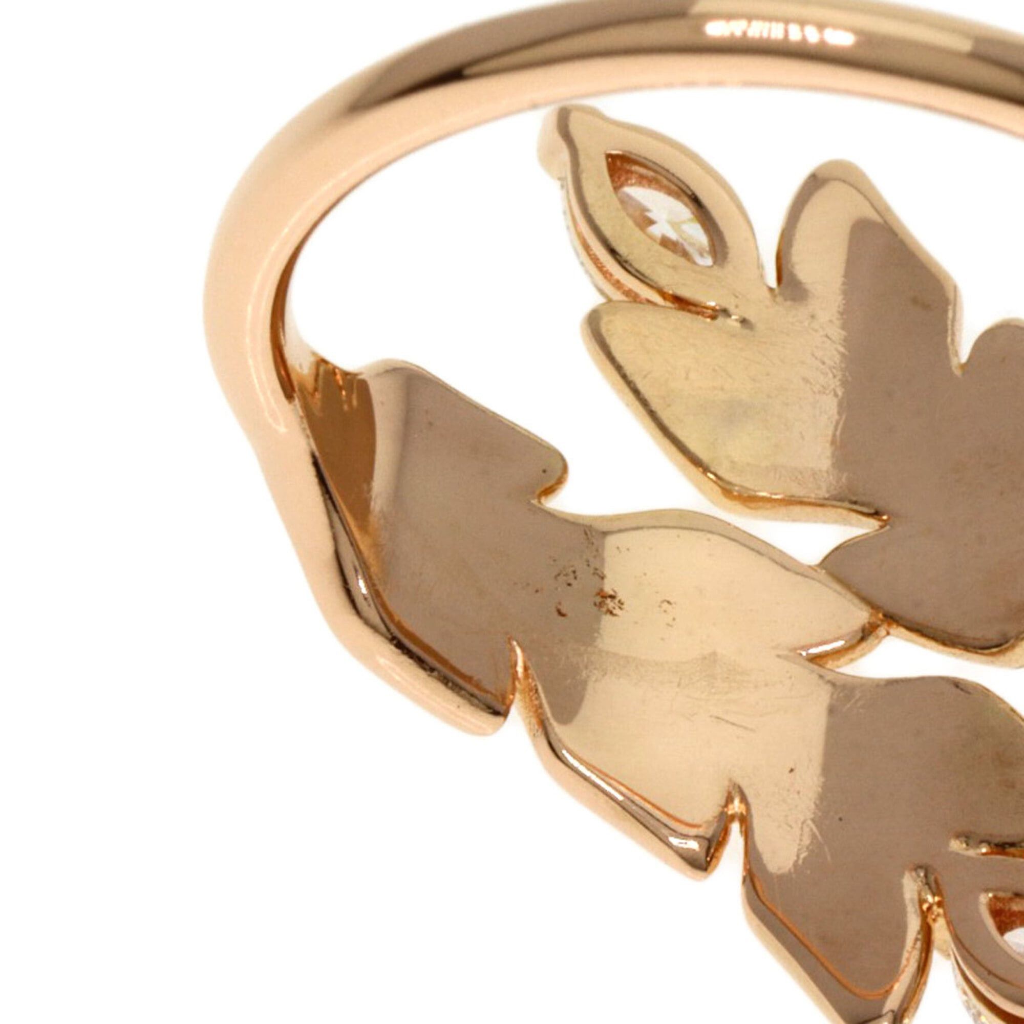 Tiffany & Co. Tiffany & Co. Victoria Vine Bypass Diamond Ring, 18K Pink Gold, Women's. Size ONE SIZE - 10 Thumbnail