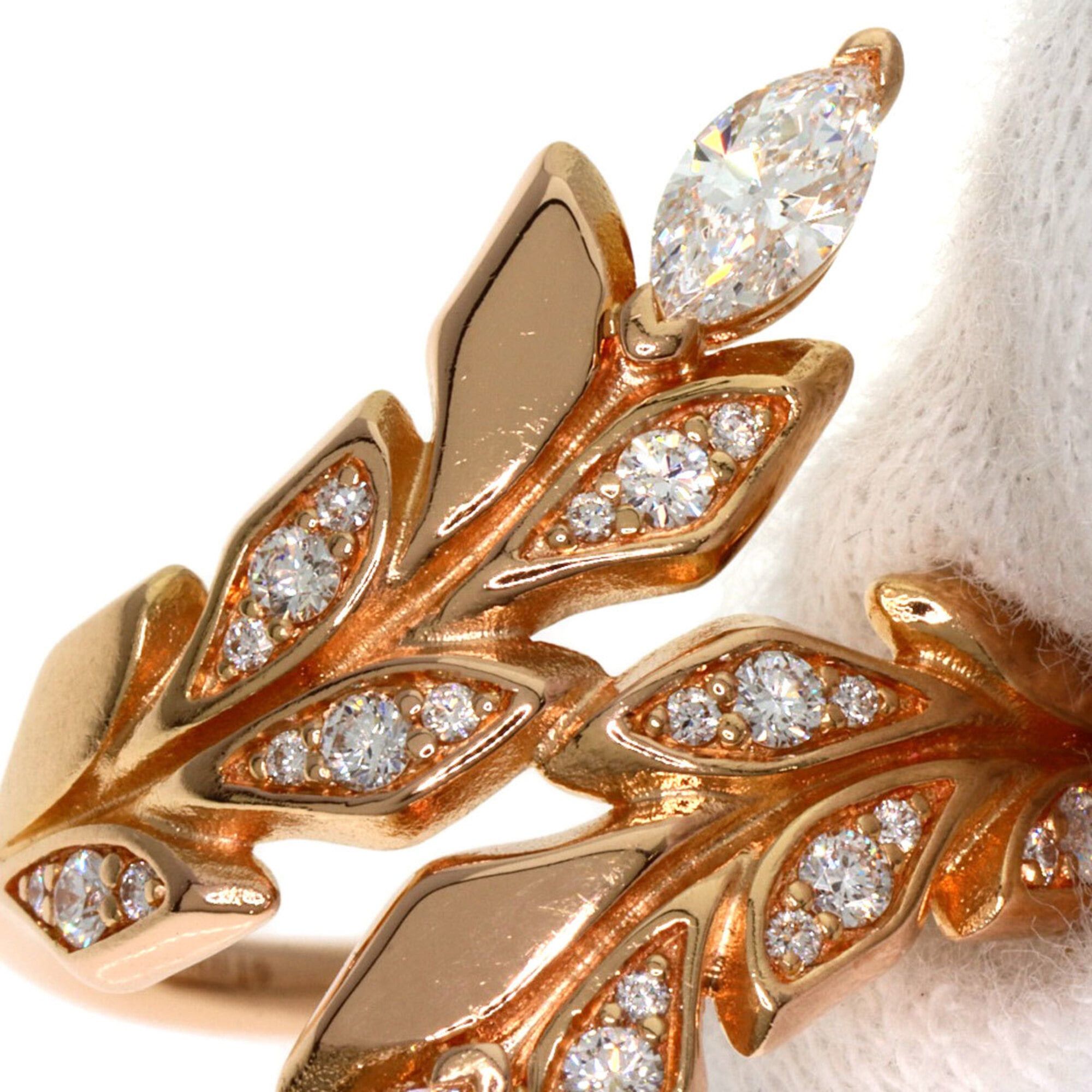 Tiffany & Co. Tiffany & Co. Victoria Vine Bypass Diamond Ring, 18K Pink Gold, Women's. Size ONE SIZE - 8 Thumbnail