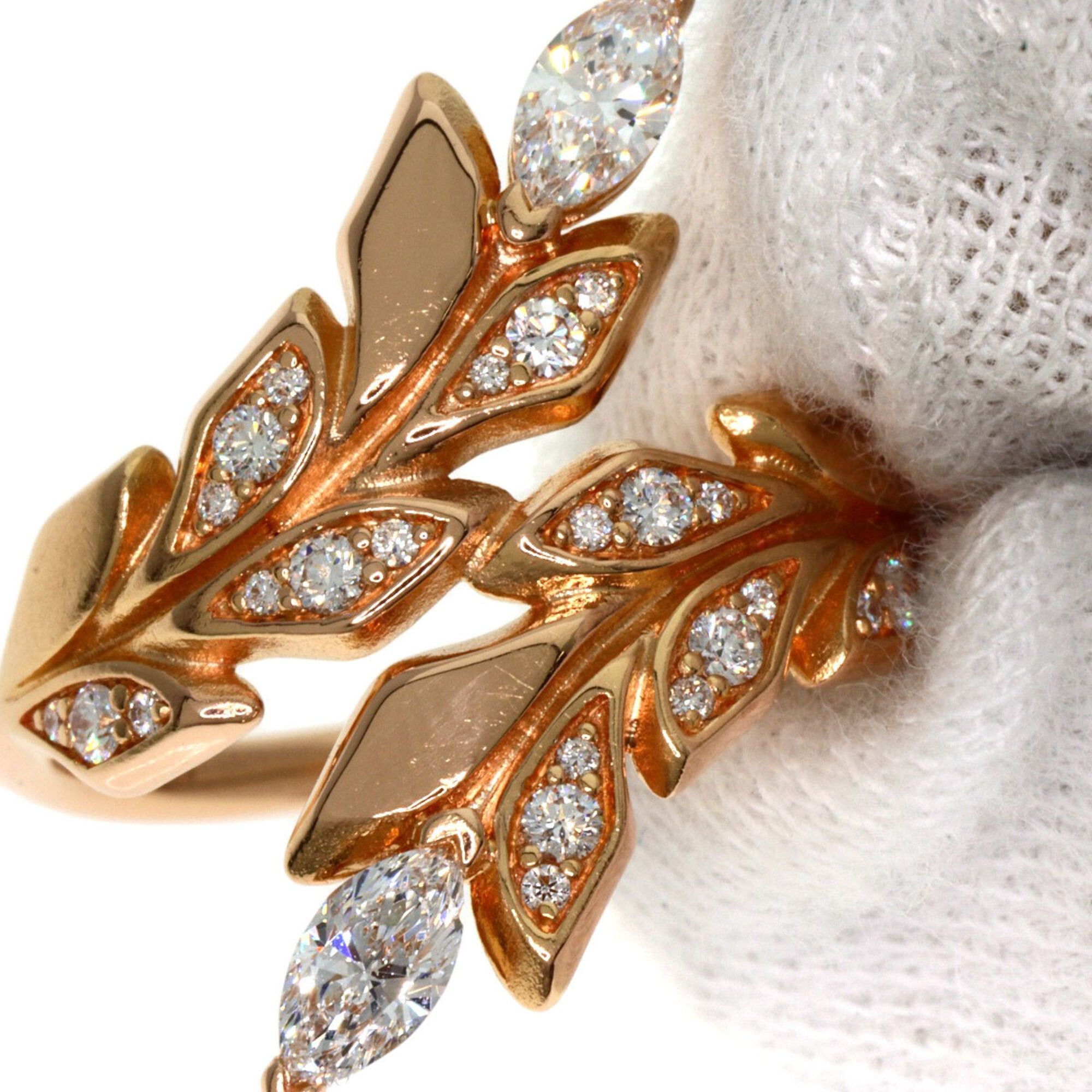 Tiffany & Co. Tiffany & Co. Victoria Vine Bypass Diamond Ring, 18K Pink Gold, Women's. Size ONE SIZE - 9 Thumbnail