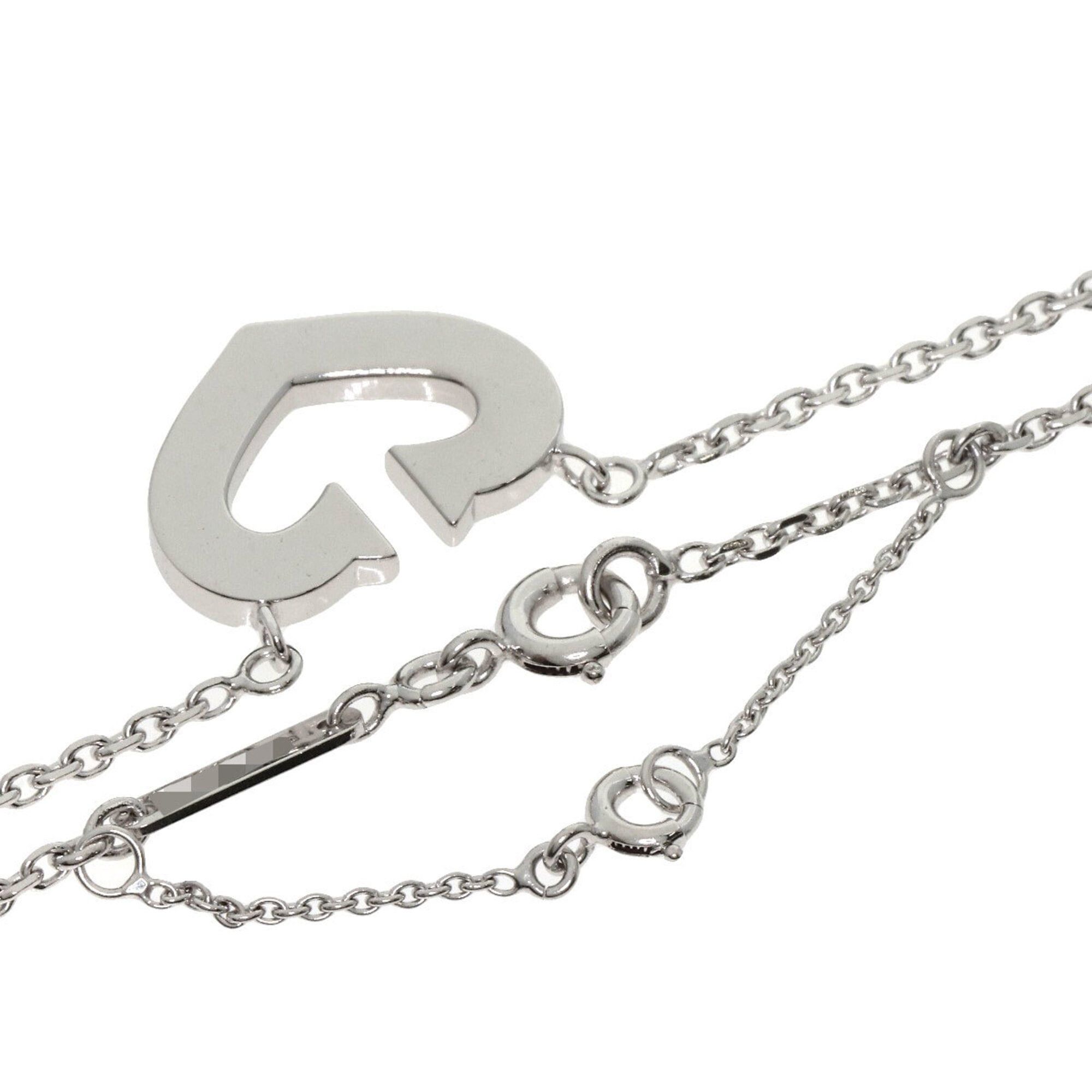 Cartier Cartier C Heart Necklace 18K White Gold Women's CARTIER Size ONE SIZE - 2 Thumbnail