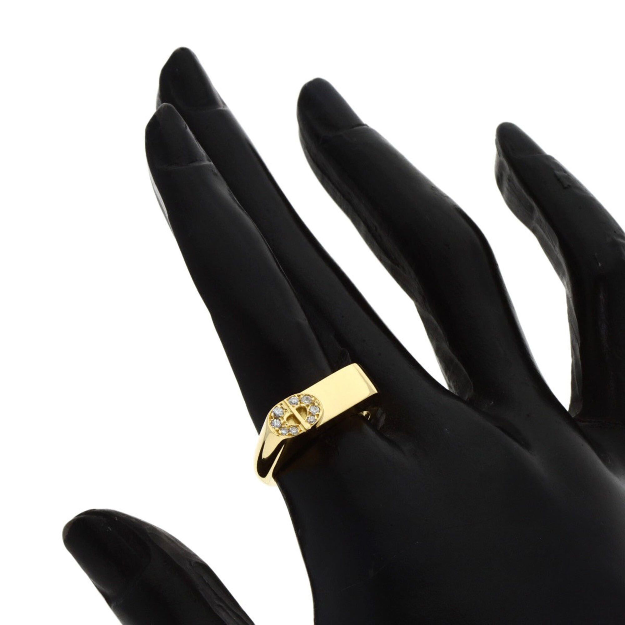 Dior Christian Dior Dior CD Logo Diamond Ring, 18K Yellow Gold, Women's Size ONE SIZE - 7 Thumbnail