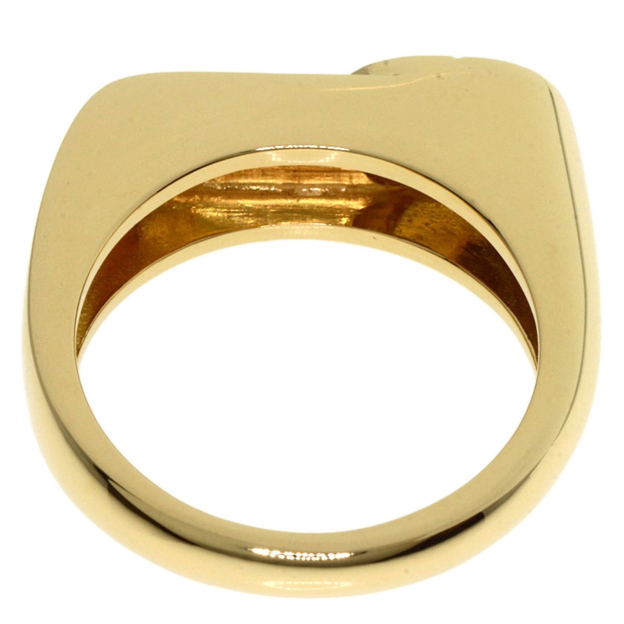 Dior Christian Dior Dior CD Logo Diamond Ring, 18K Yellow Gold, Women's Size ONE SIZE - 4 Thumbnail